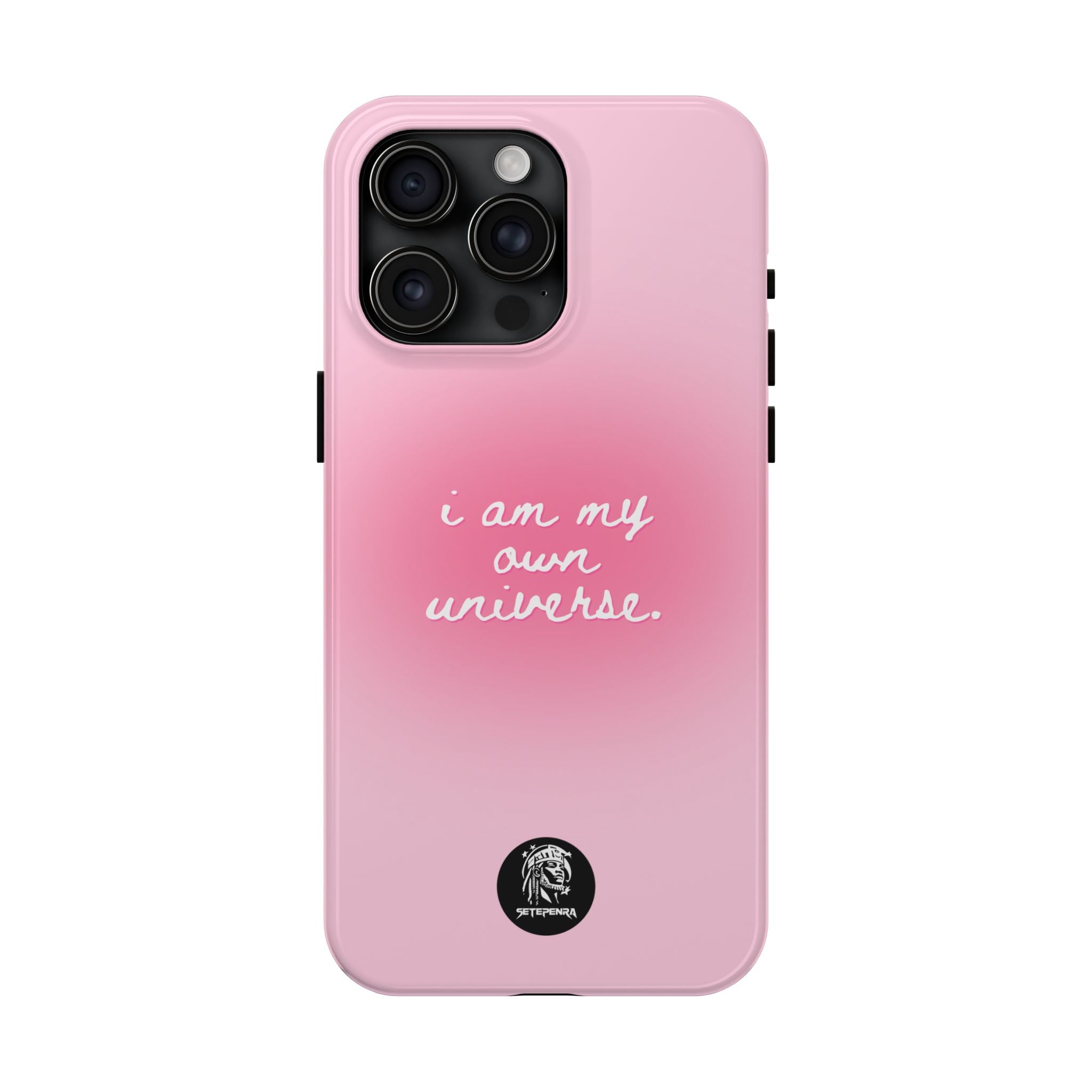 I Am My Own Universe Tough Phone Case (For iPhone, Galaxy & More) - Light Pink