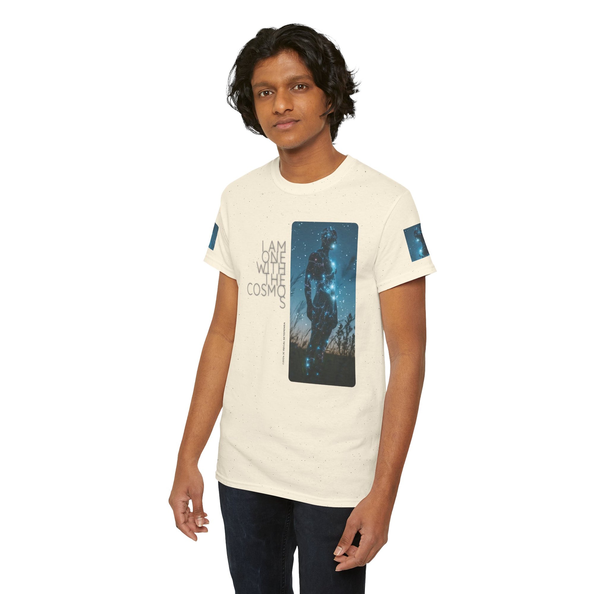 One With The Cosmos Unisex Heavy Cotton Tee