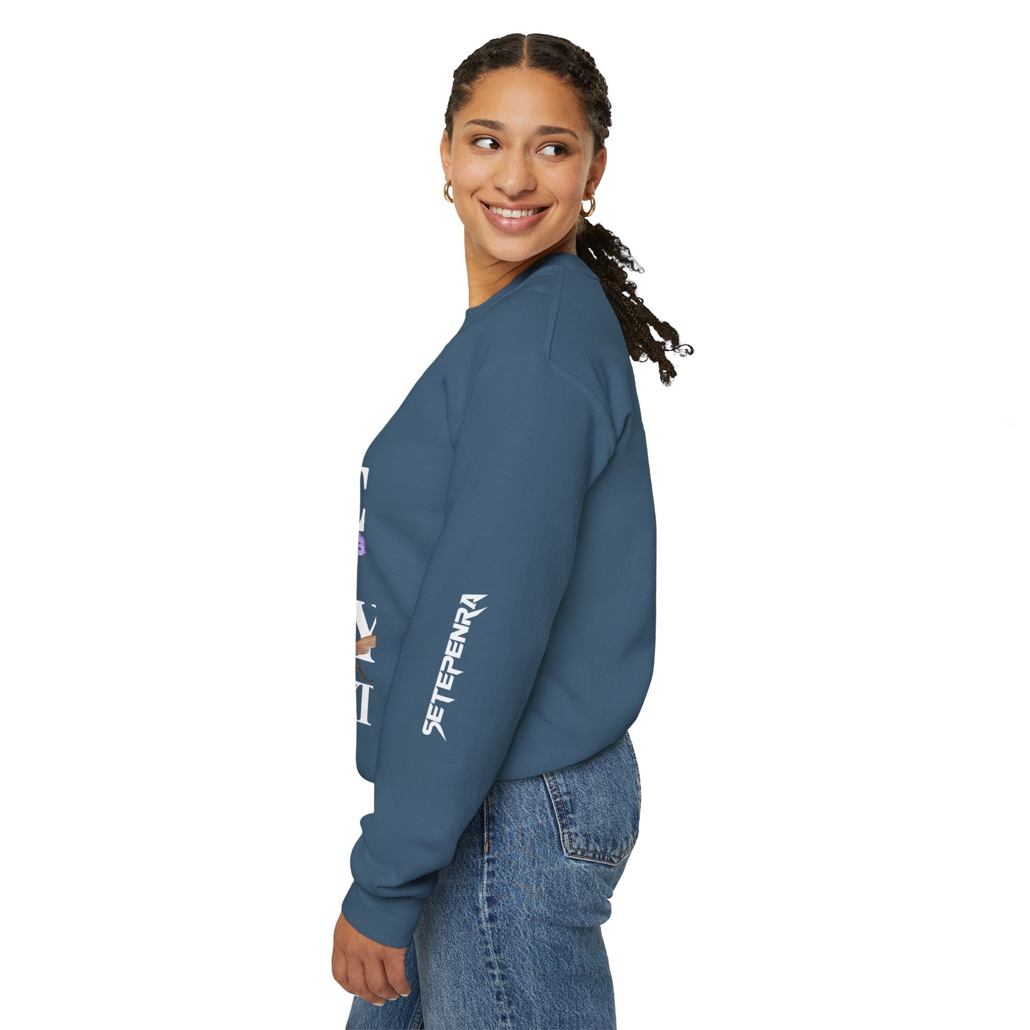 Channel It Unisex Heavy Blend™ Crewneck Sweatshirt (White Print)