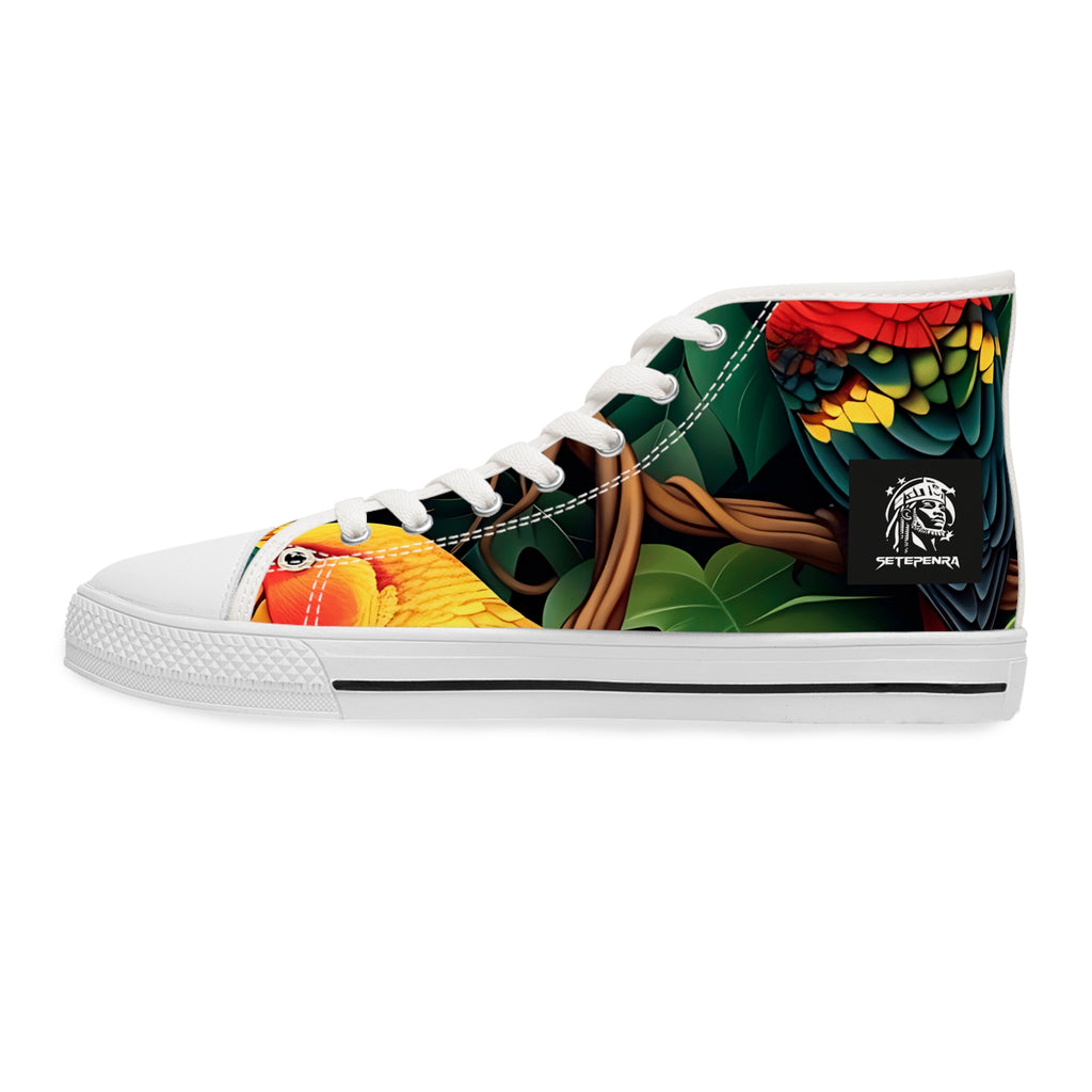 Tri-Parrot Women's High Top Sneakers SETEPENRA Shoes.
