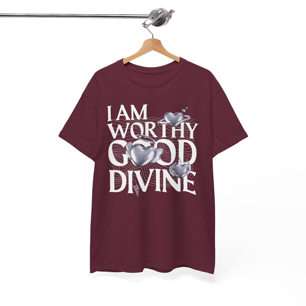 I AM WORTHY GOOD DIVINE Unisex Heavy Cotton Tee
