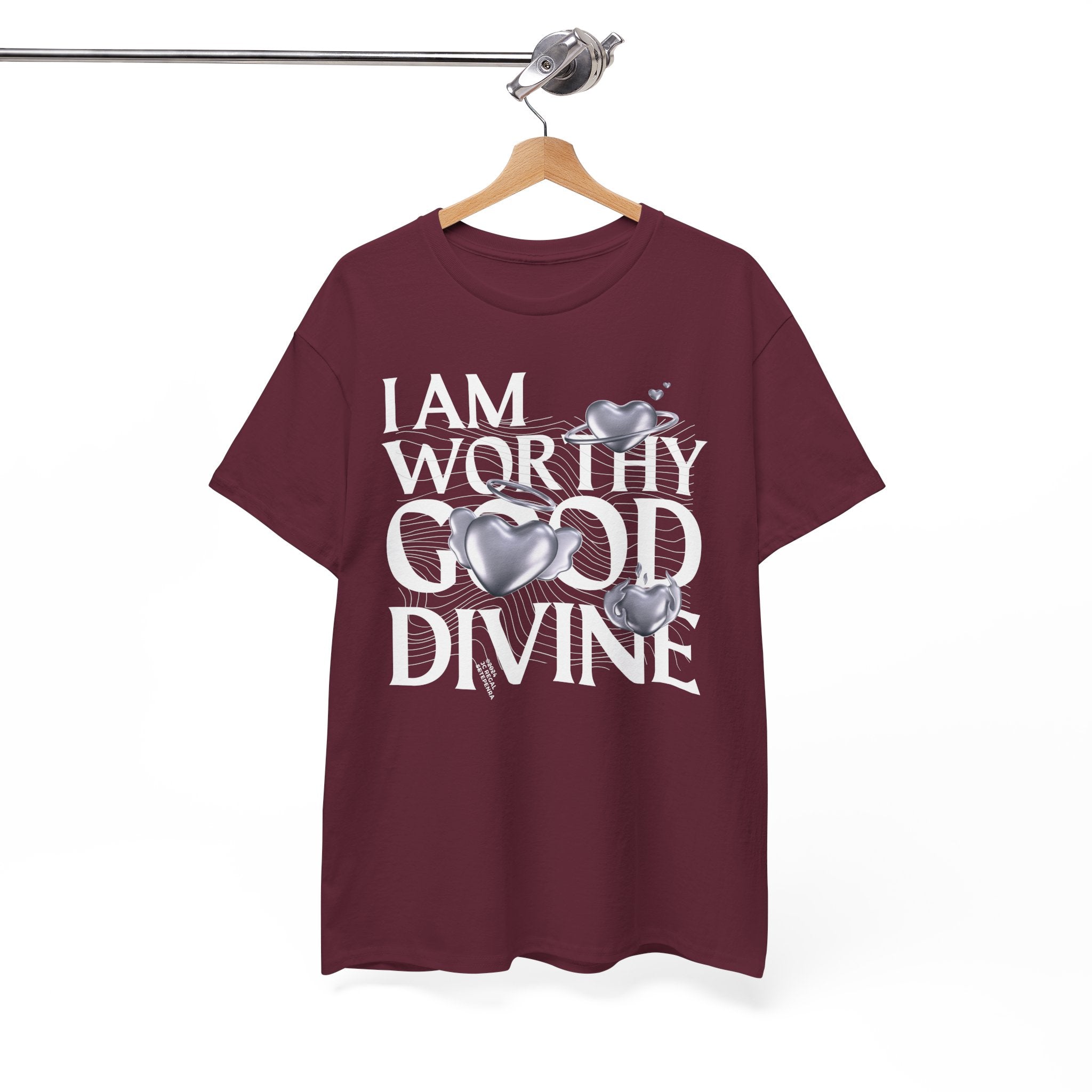 I AM WORTHY GOOD DIVINE Unisex Heavy Cotton Tee