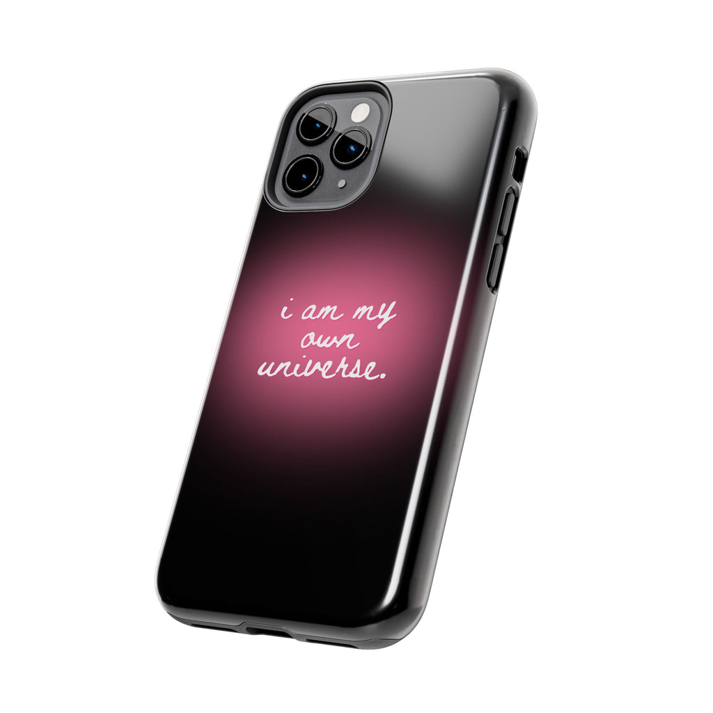 I Am My Own Universe — Pink Glow Protective Cover Tough Phone Case