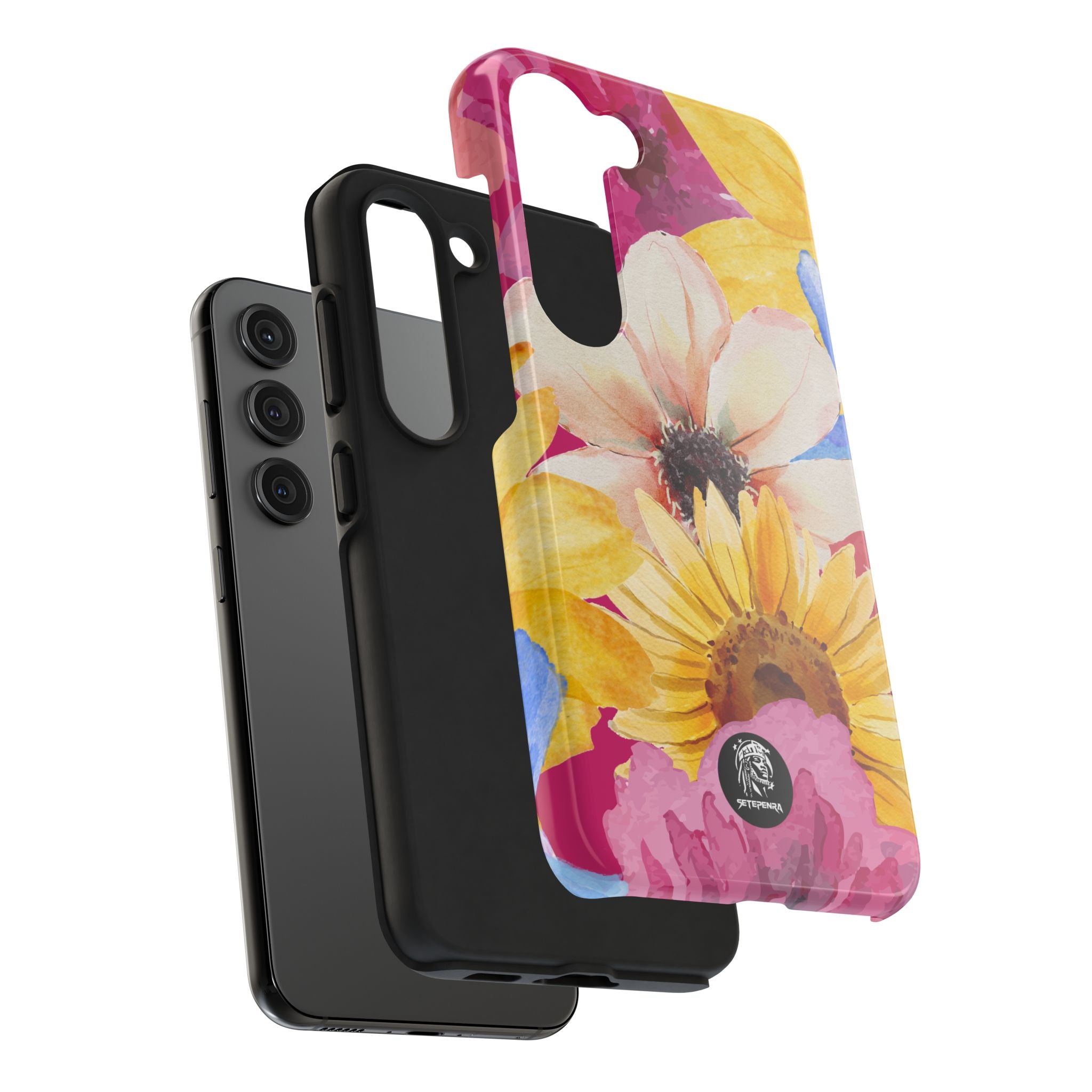 Watercolor Flowers Tough Phone Case (For iPhone, Galaxy & More)