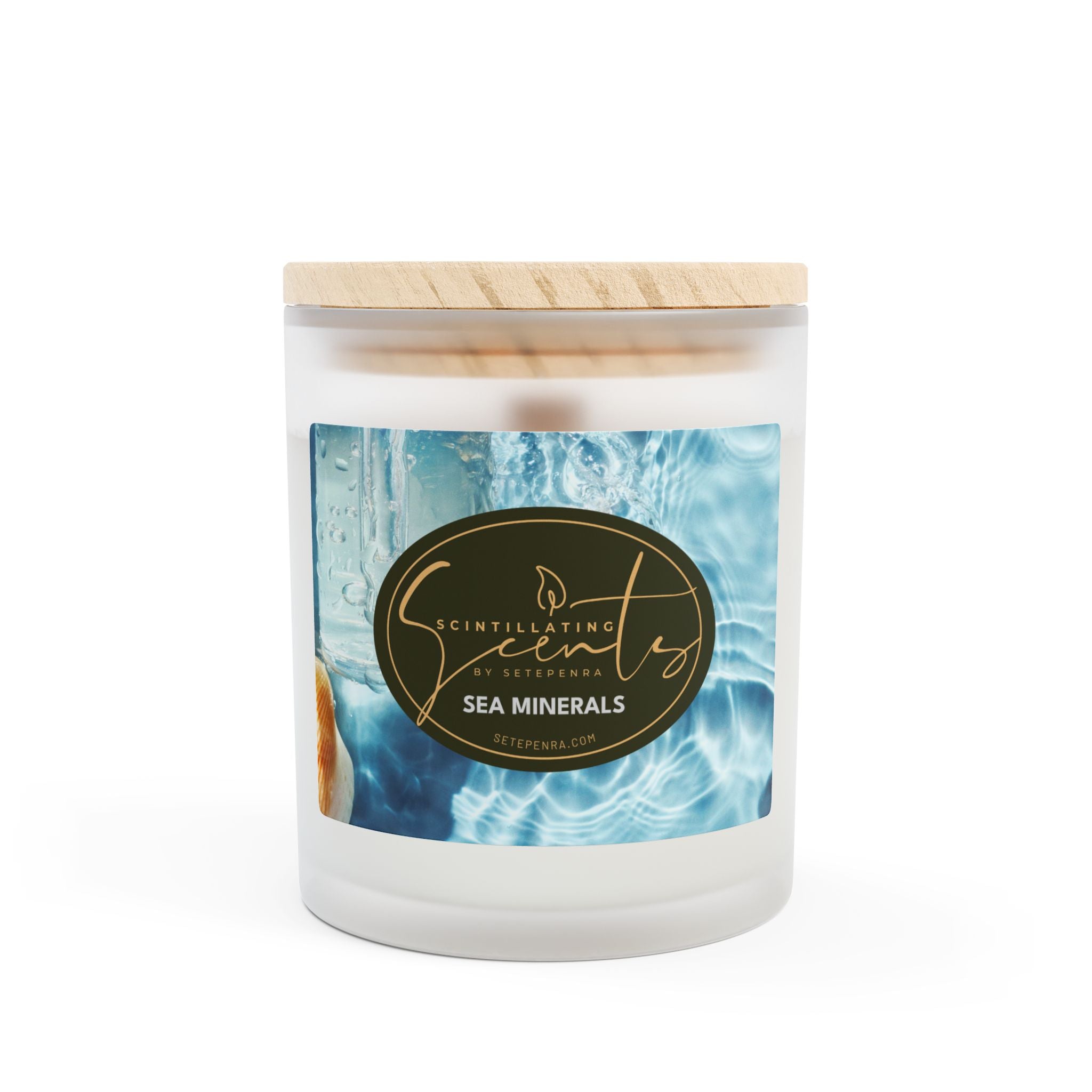 Scintillating Scents by SETEPENRA Frosted Glass Candle, 11oz