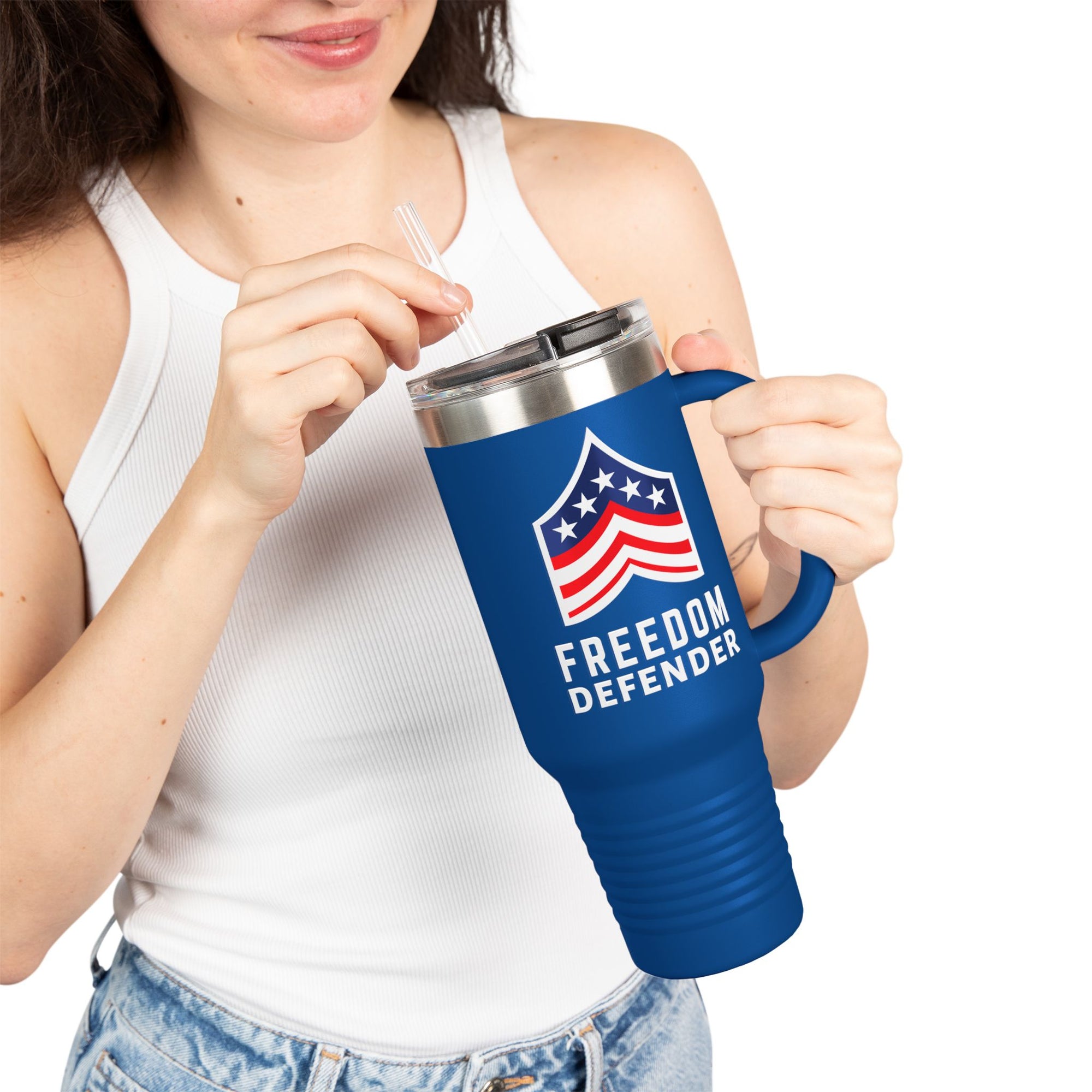 Freedom Defender Insulated Travel Mug, 40oz
