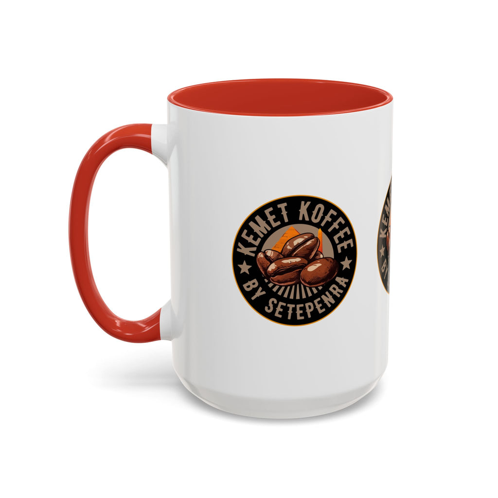 Kemet Koffee By Setepenra Accent Coffee Mug, 11oz, 15oz (Various Colors)