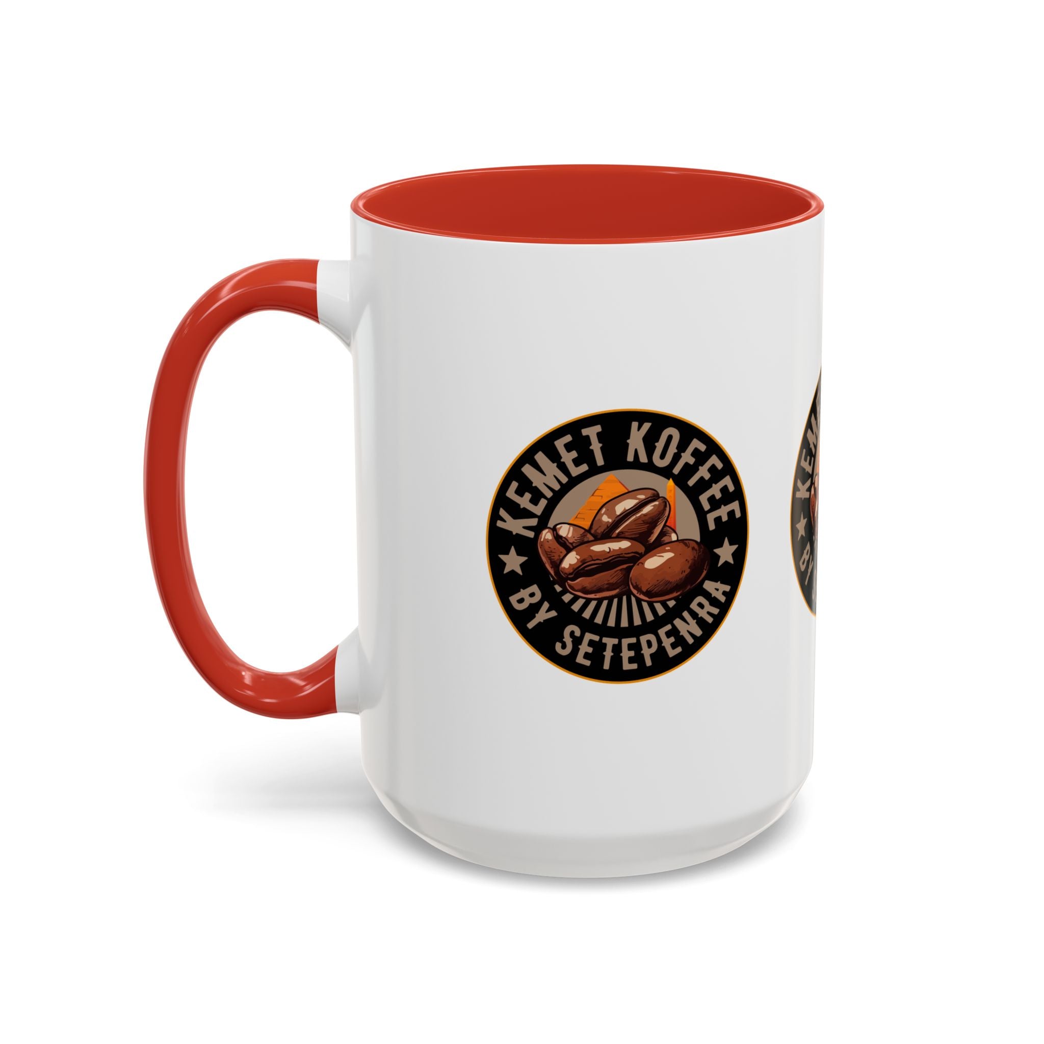 Kemet Koffee By Setepenra Accent Coffee Mug, 11oz, 15oz (Various Colors)