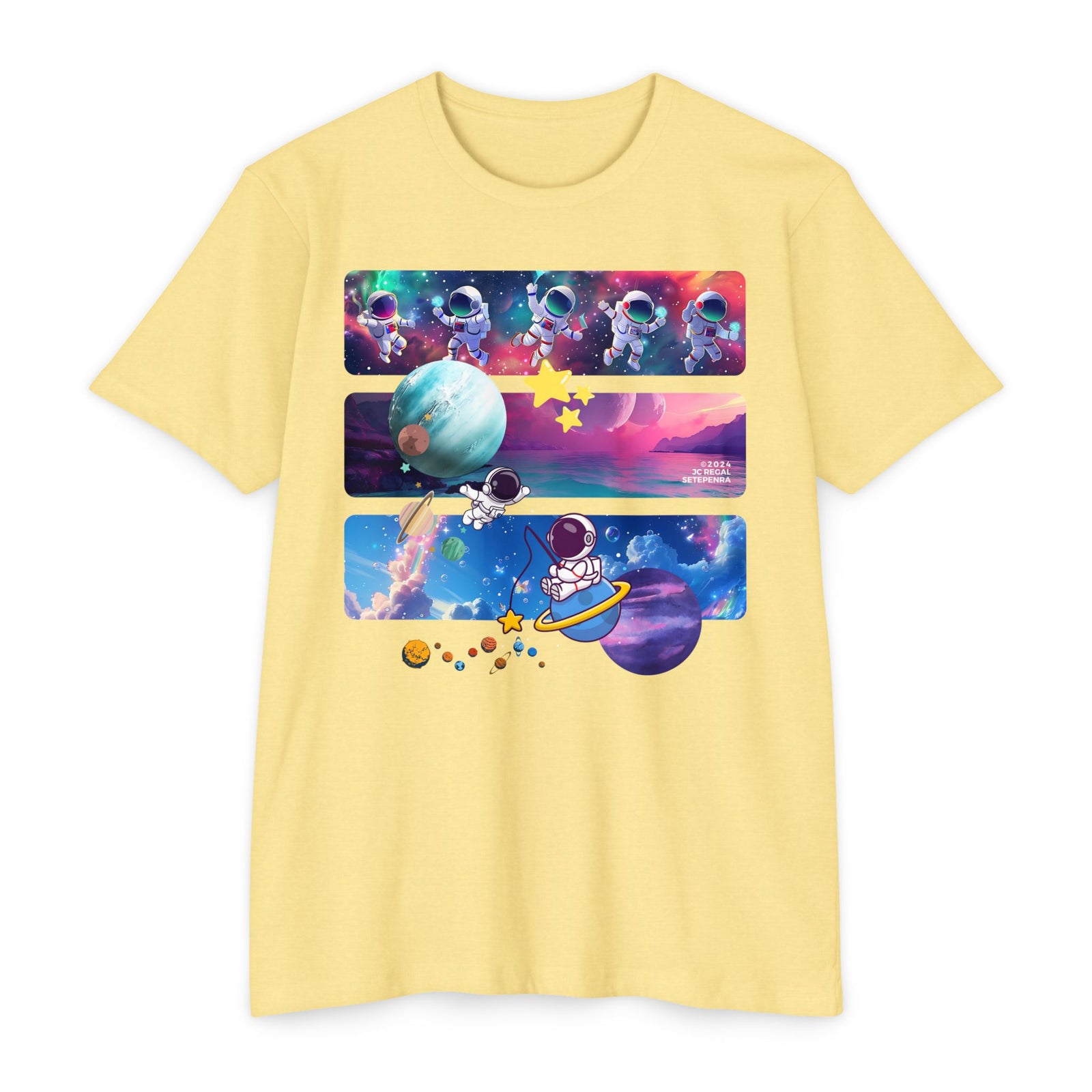 Astro Cosmo Unisex CVC Jersey T-shirt SETEPENRA T-Shirt.