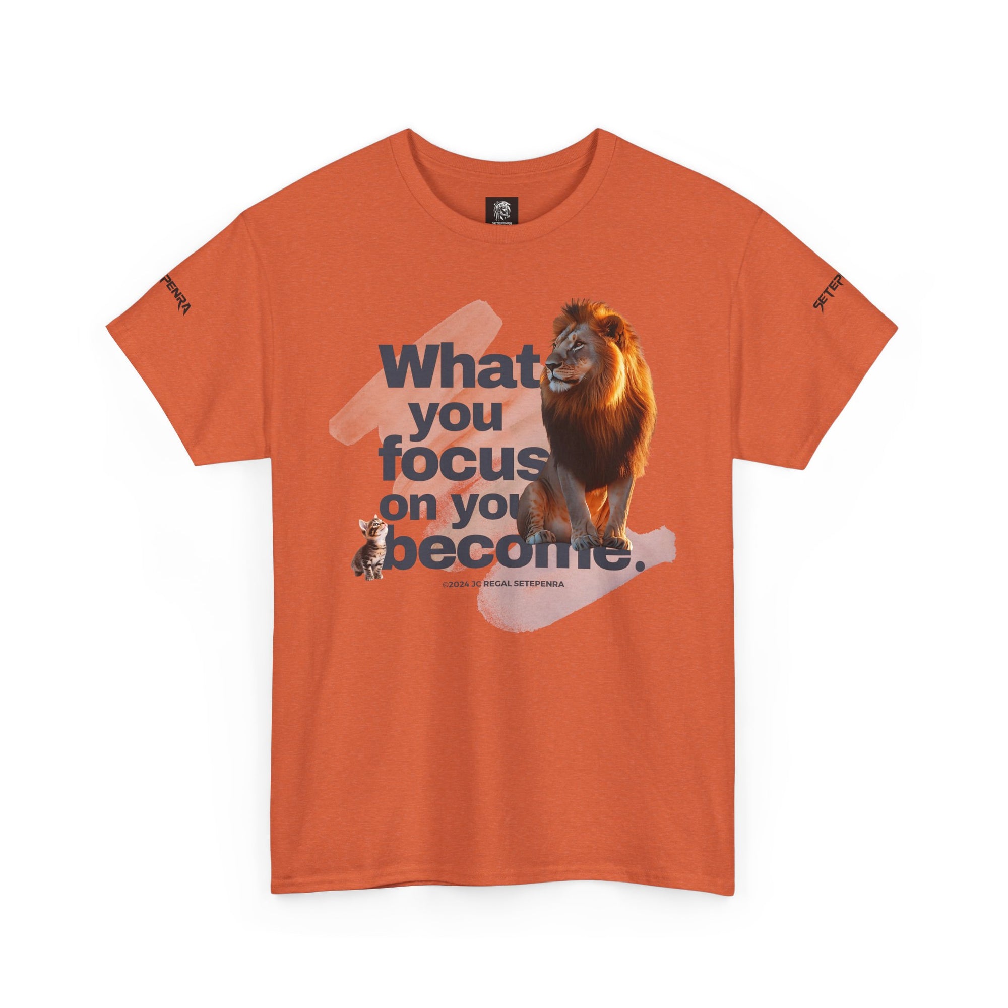 What You Focus On You Become Unisex Heavy Cotton Tee