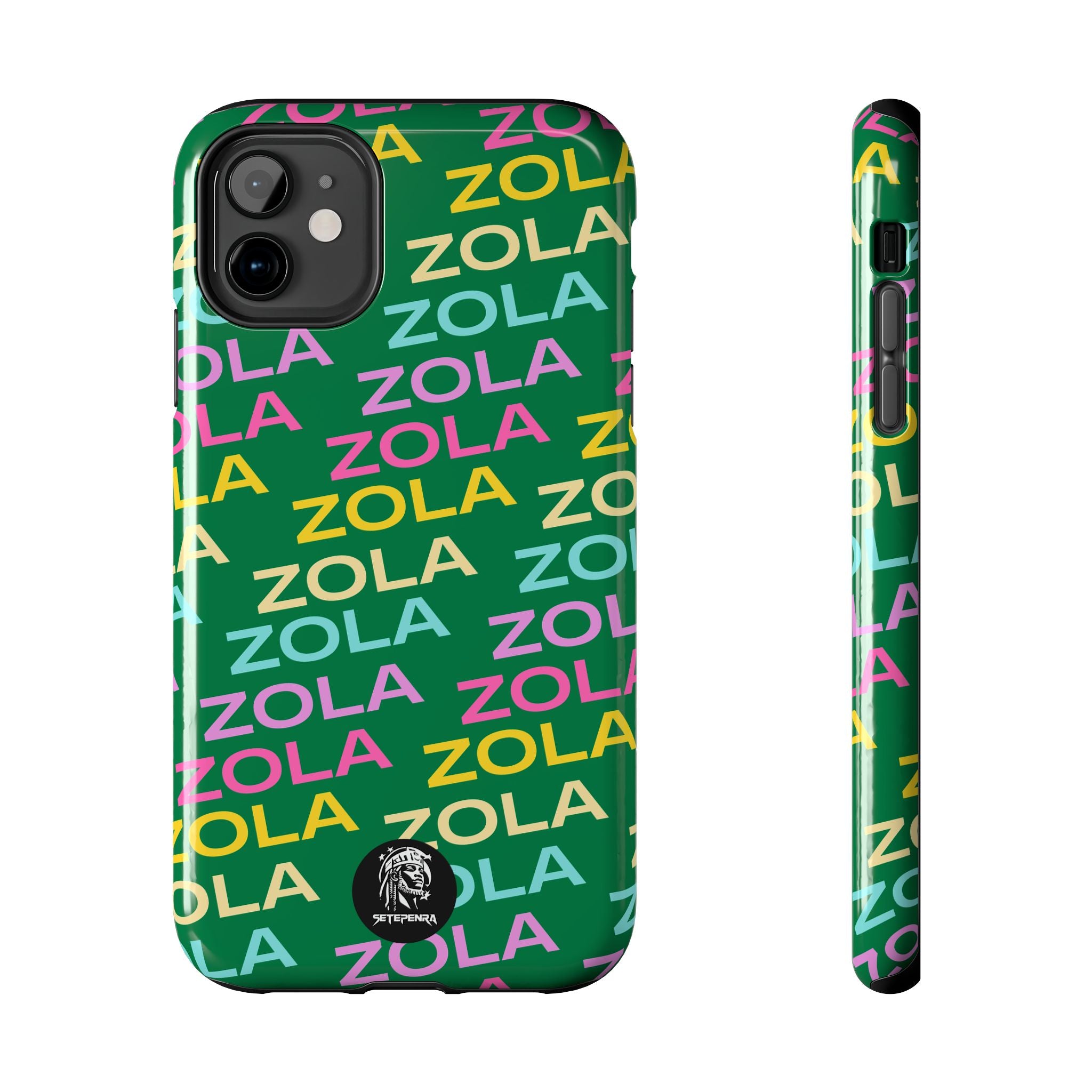 Zola Tough Phone Case (For iPhone, Galaxy & More) - Dark Green SETEPENRA Phone Case.
