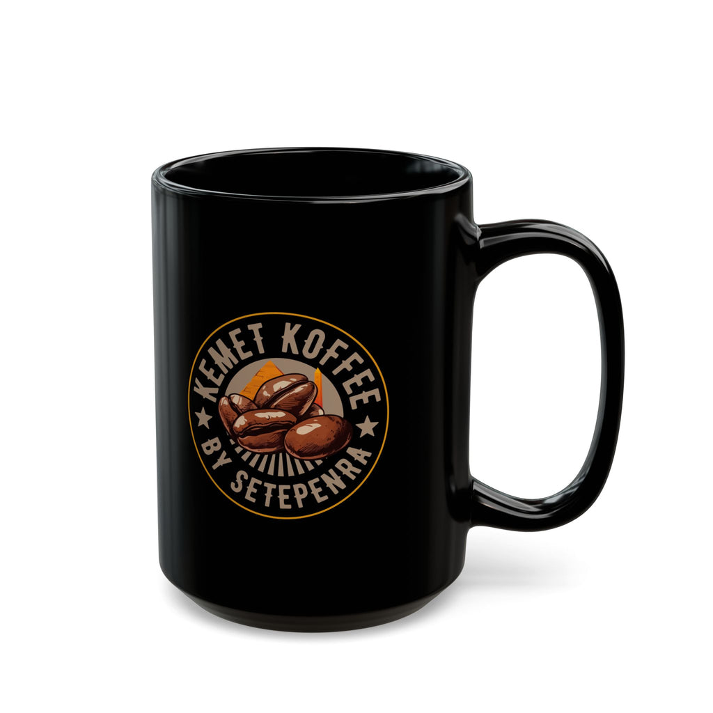 Kemet Koffee By Setepenra Black Mug (11oz, 15oz)