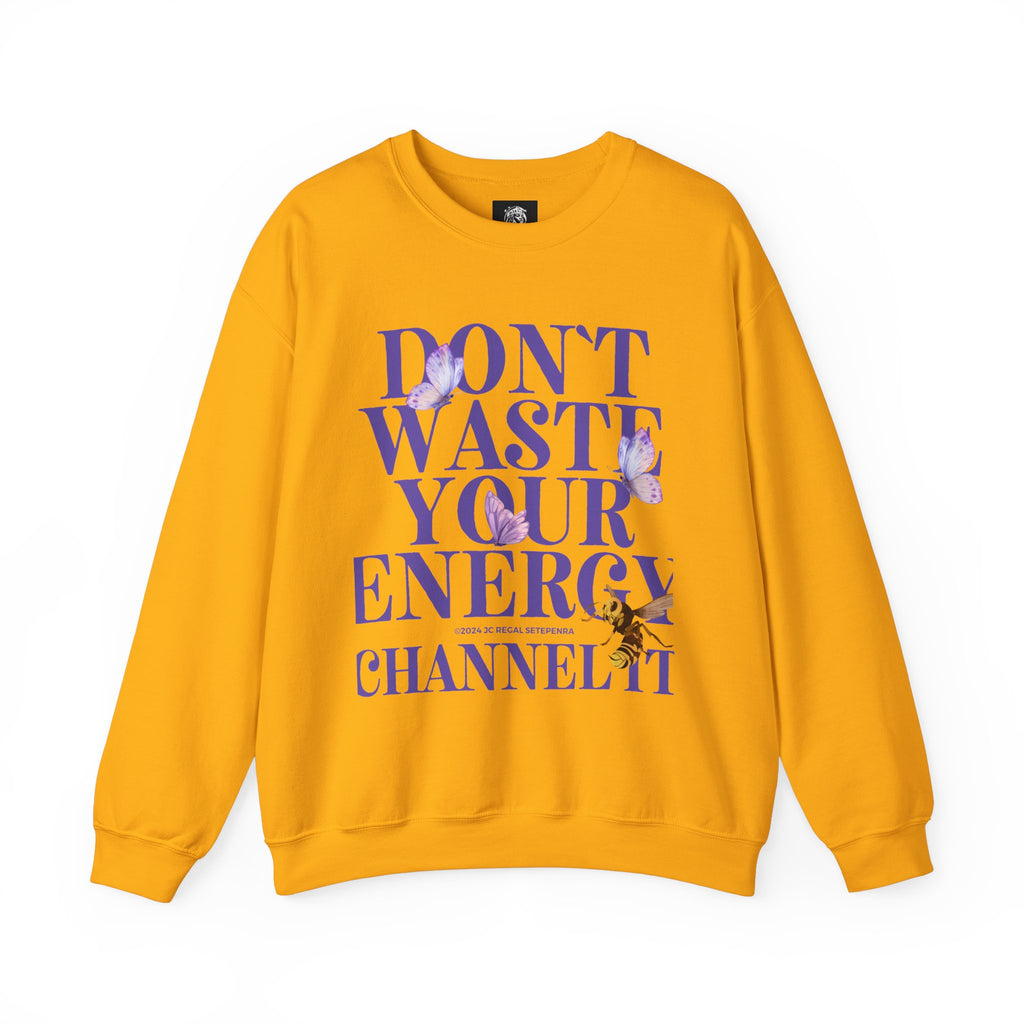Channel It Unisex Heavy Blend™ Crewneck Sweatshirt (Purple Print) SETEPENRA Sweatshirt.