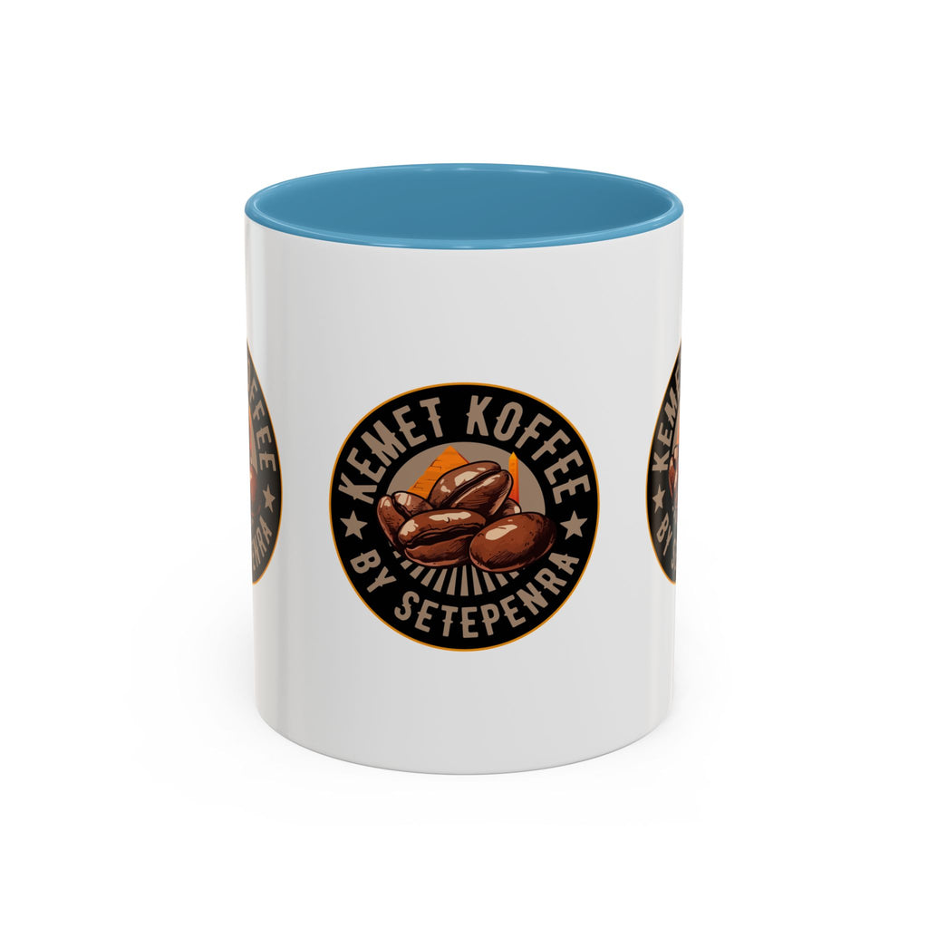 Kemet Koffee By Setepenra Accent Coffee Mug, 11oz, 15oz (Various Colors)