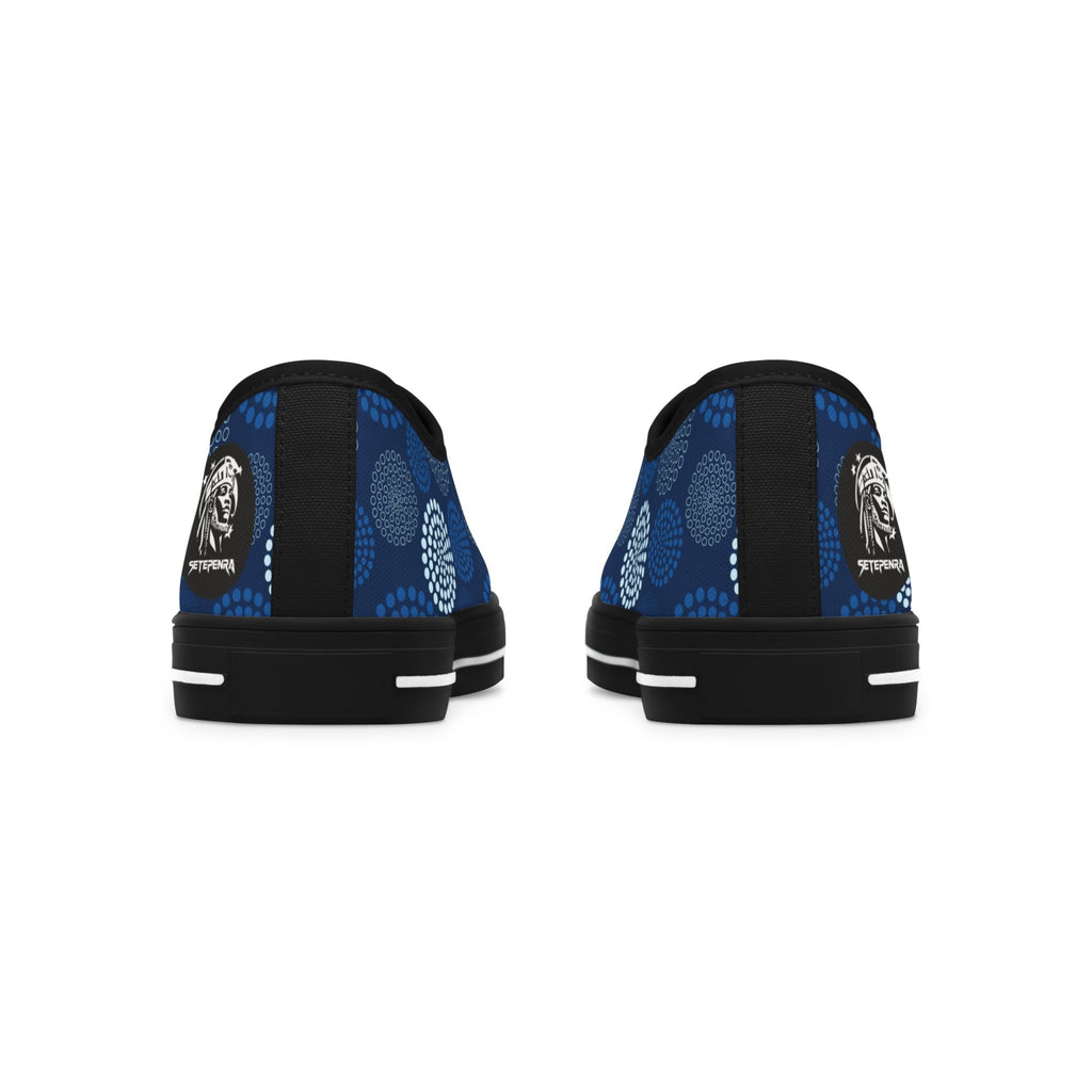 Kaleido Blue Women's Low Top Sneakers