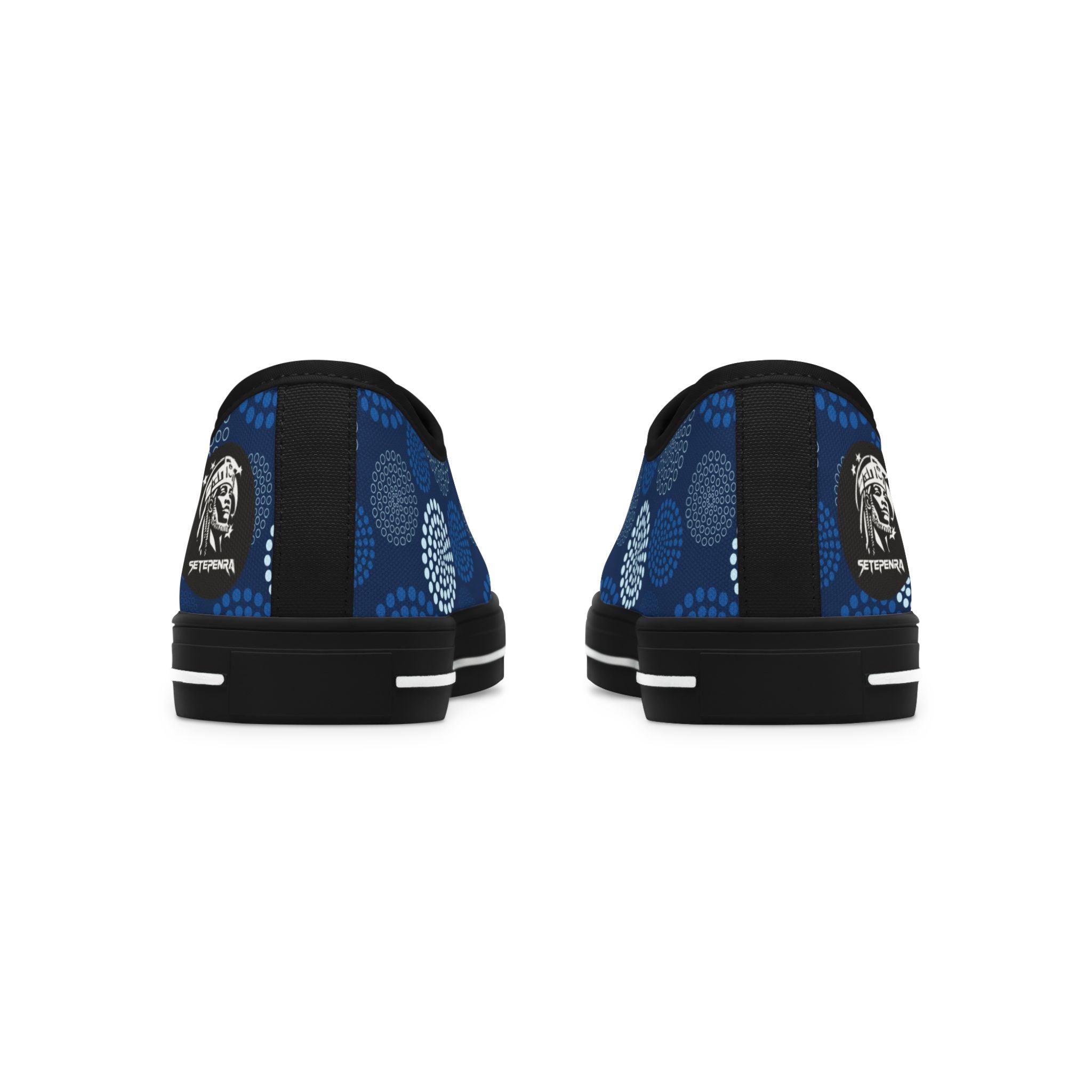 Kaleido Blue Women's Low Top Sneakers