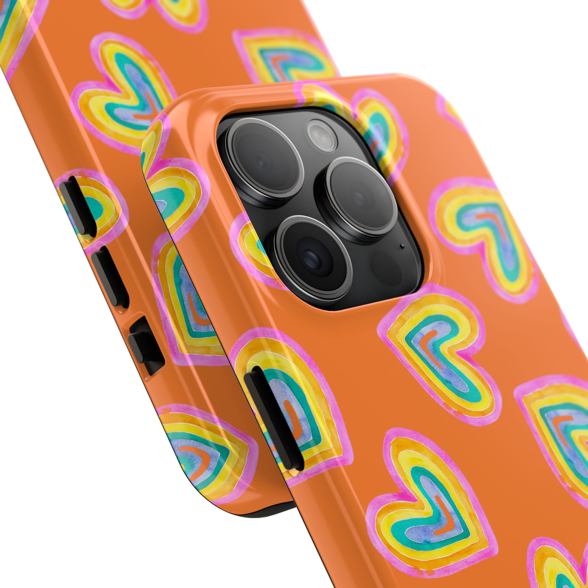Rainbow Heart Tough Phone Case (For iPhone, Galaxy & More) - Crusta