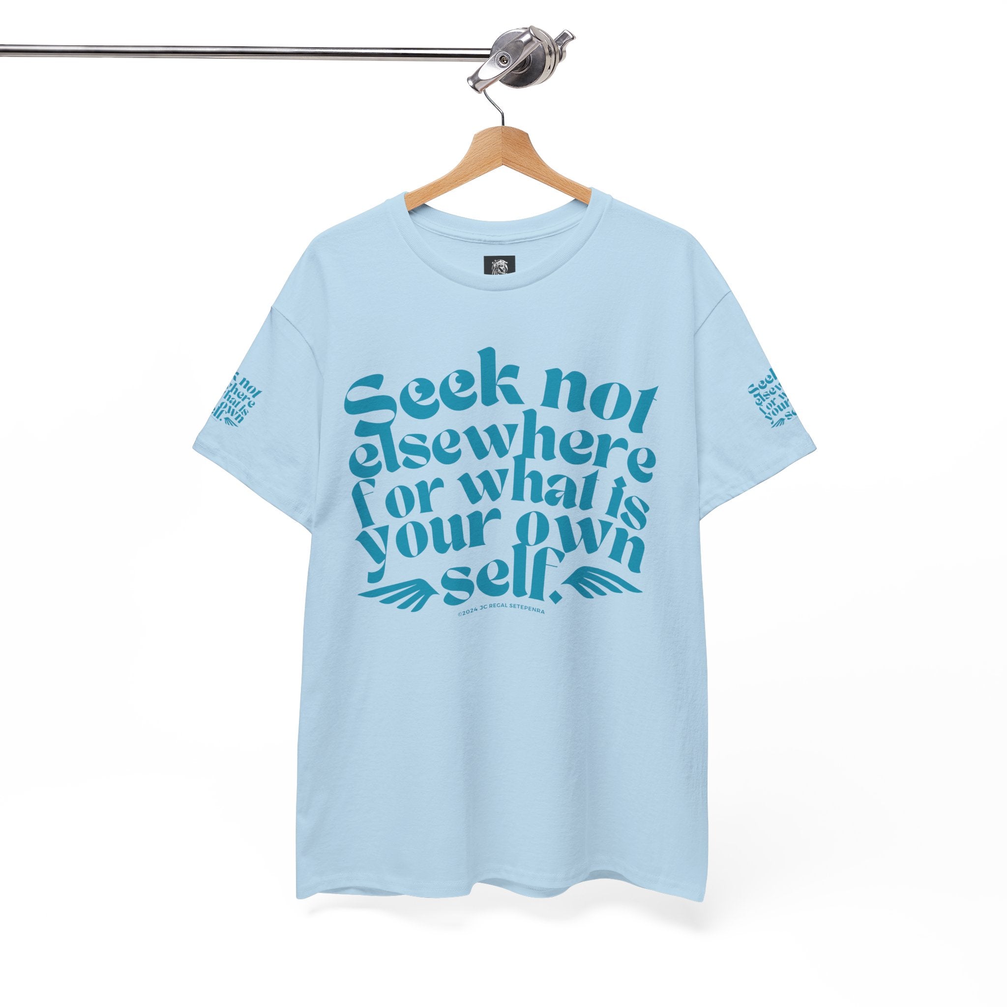 Seek Not Elsewhere (Aqua Edition) Unisex Heavy Cotton Tee