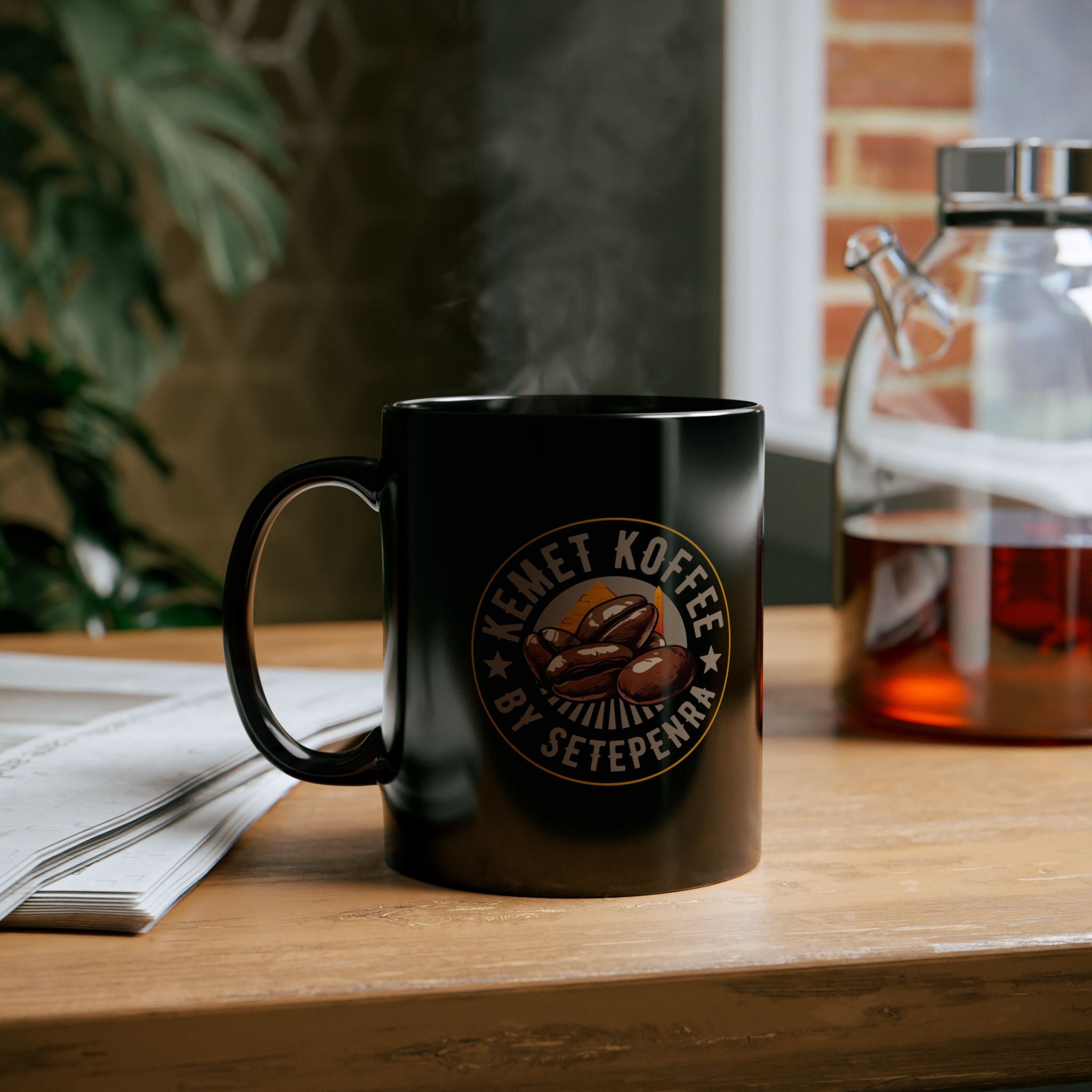 Kemet Koffee By Setepenra Black Mug (11oz, 15oz)