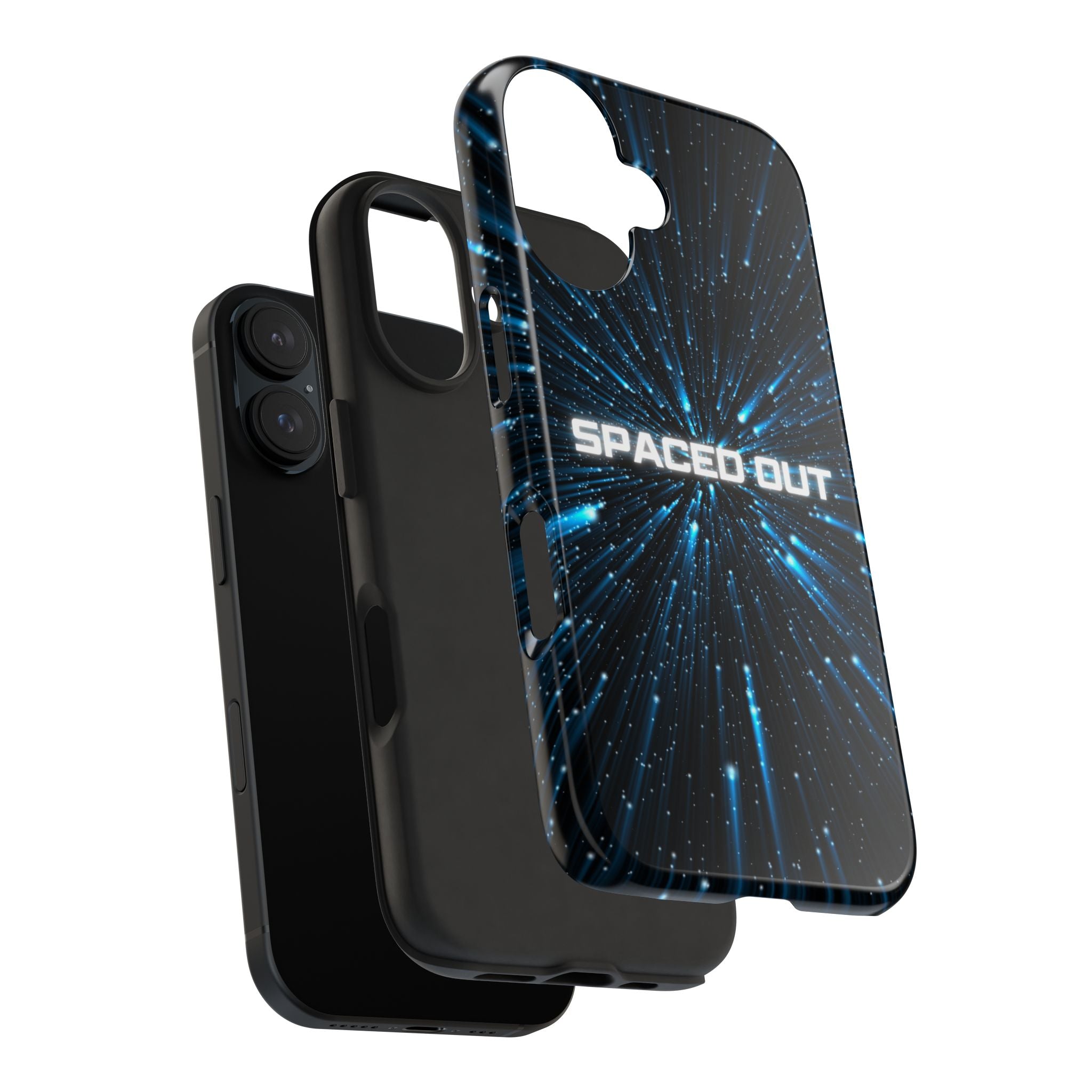 Spaced Out Tough Phone Case — Cosmic Space Warp Protective Cover