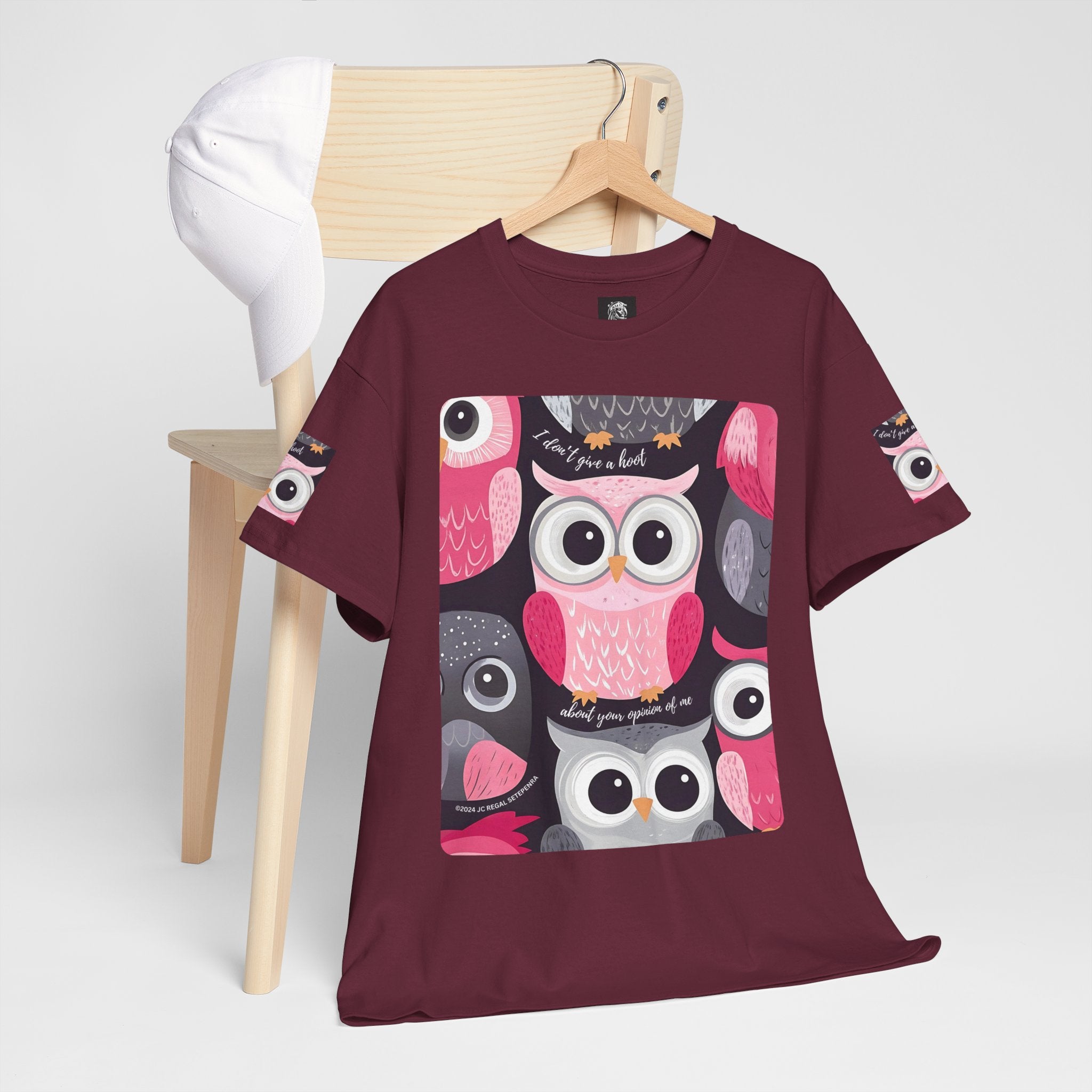 Don't Give A Hoot Unisex Heavy Cotton Tee