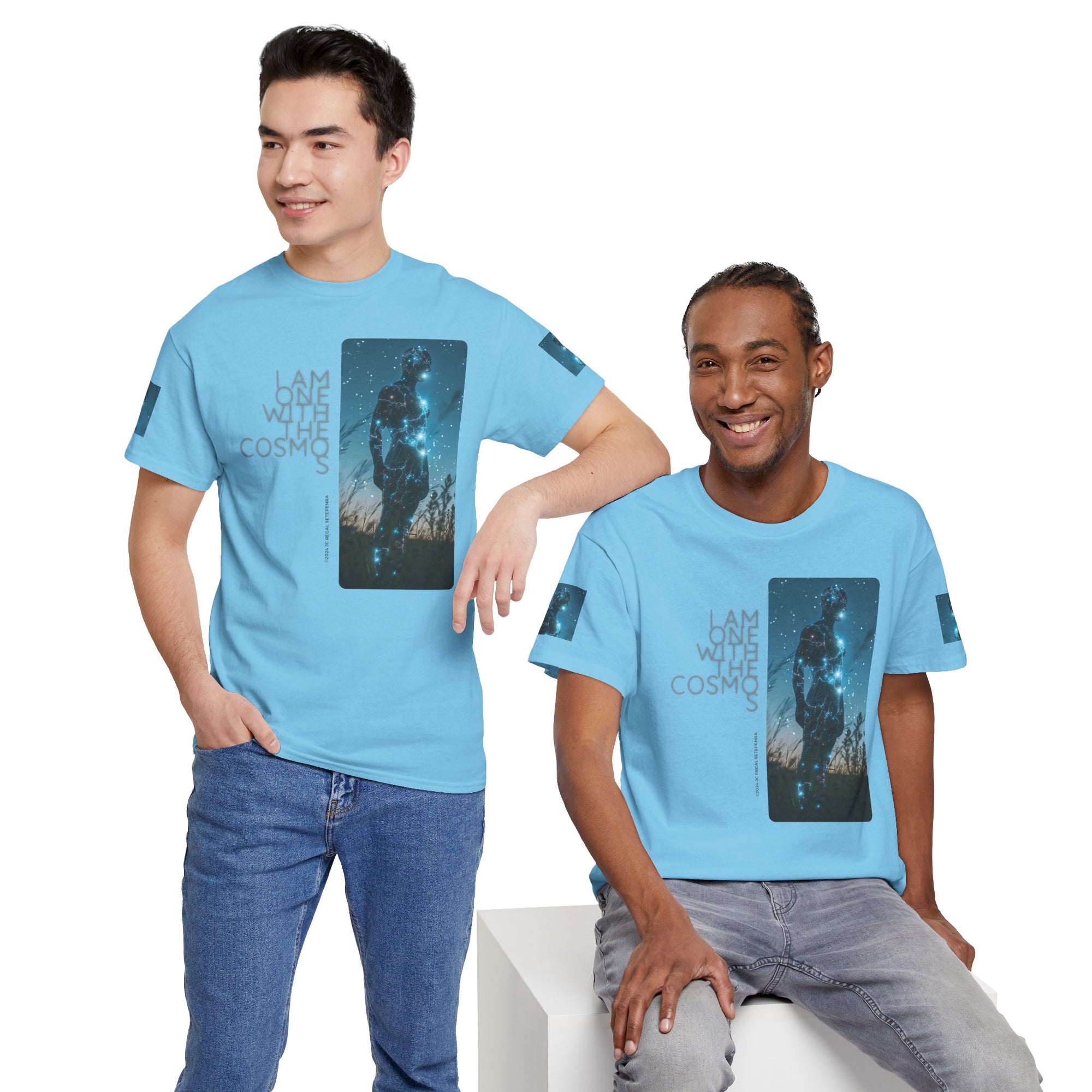 One With The Cosmos Unisex Heavy Cotton Tee