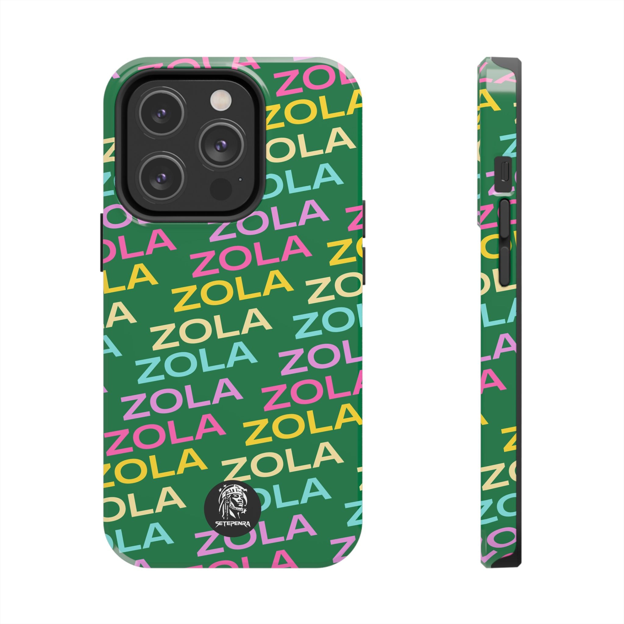 Zola Tough Phone Case (For iPhone, Galaxy & More) - Dark Green SETEPENRA Phone Case.