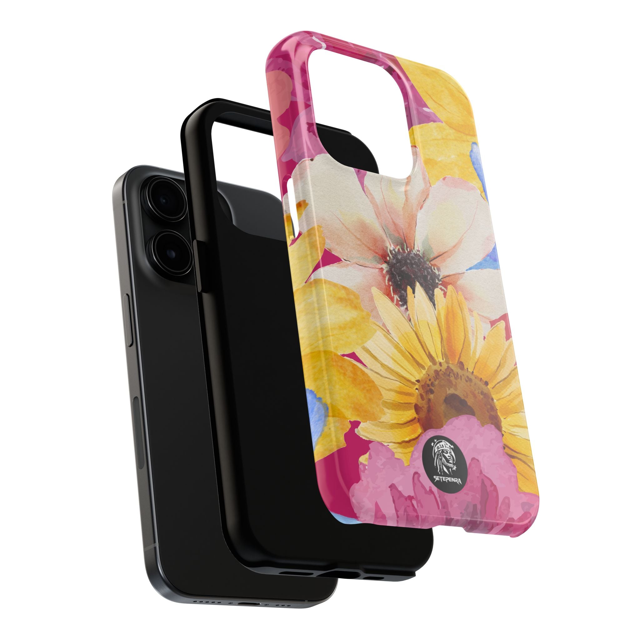 Watercolor Flowers Tough Phone Case (For iPhone, Galaxy & More)