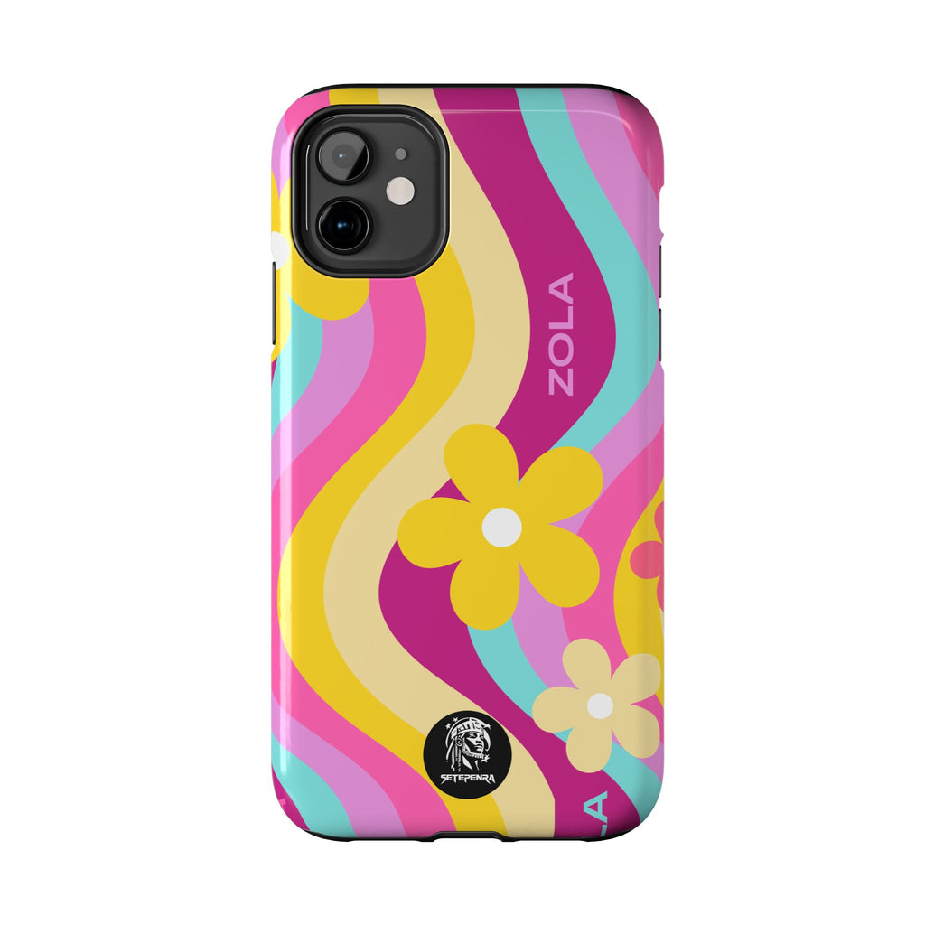 Zola Tough Phone Case (For iPhone, Galaxy & More) - Pink Wave