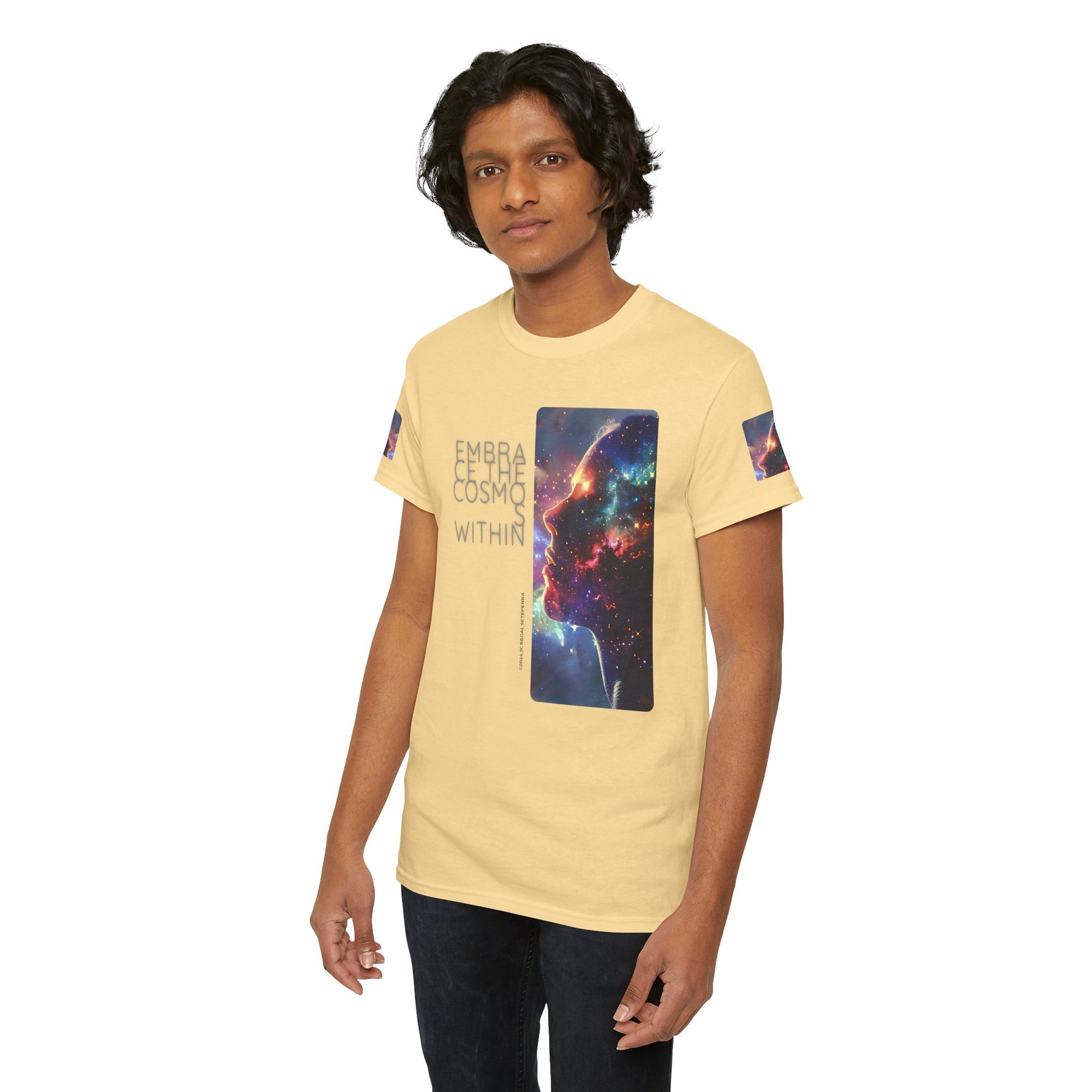 Embrace The Cosmos Within Unisex Heavy Cotton Tee
