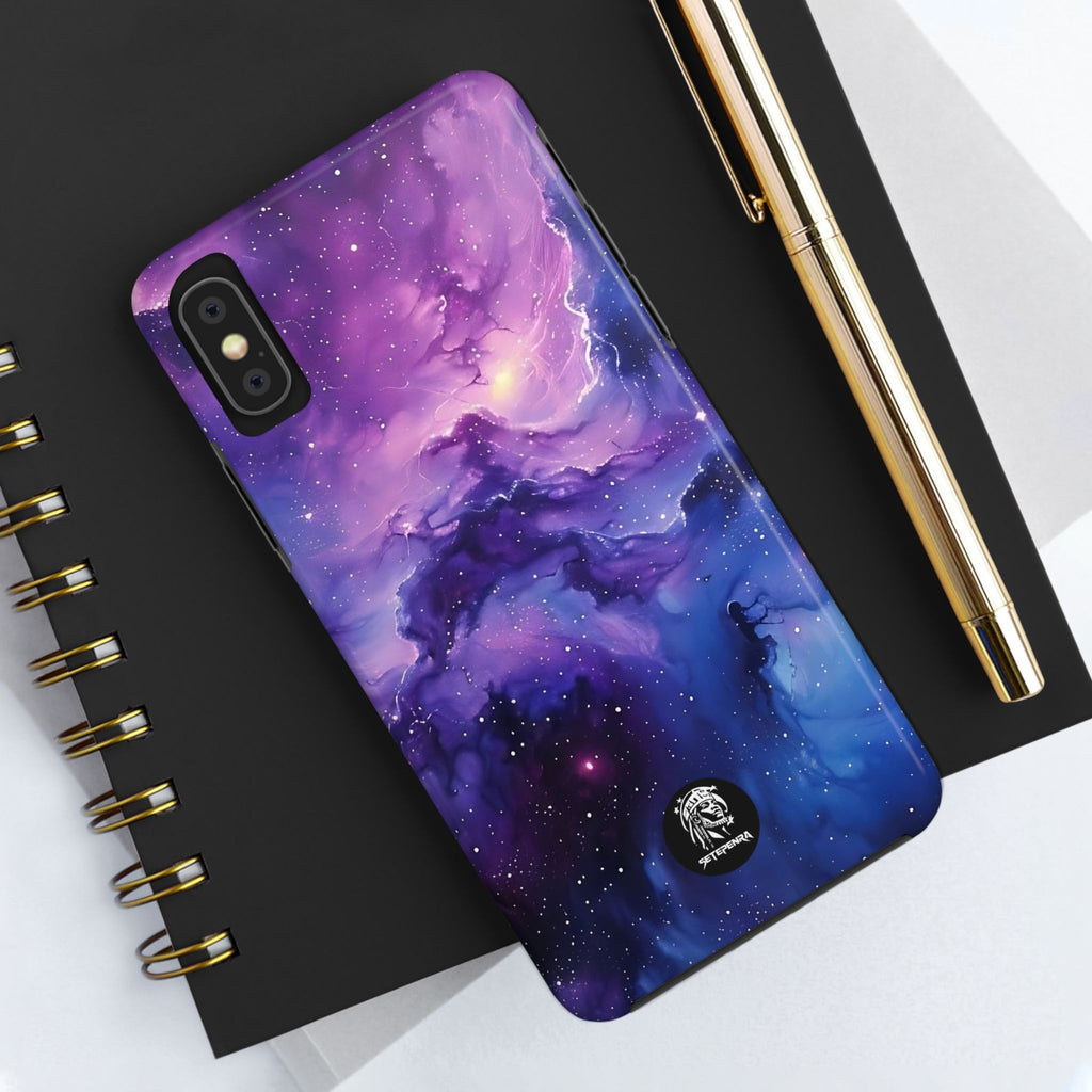 Purple Cosmos Tough Phone Case (For iPhone, Galaxy & More)