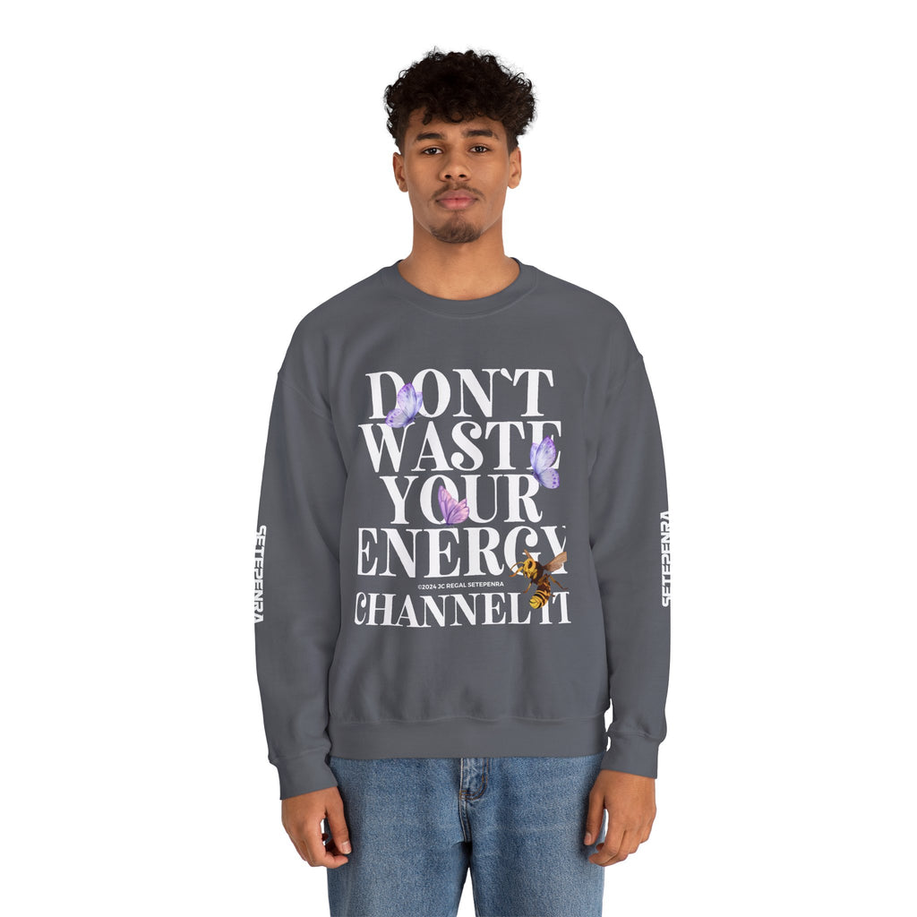 Channel It Unisex Heavy Blend™ Crewneck Sweatshirt (White Print)