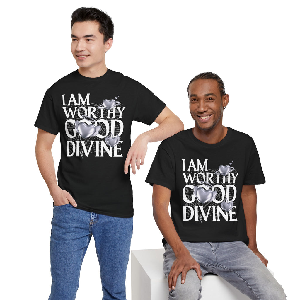 I AM WORTHY GOOD DIVINE Unisex Heavy Cotton Tee
