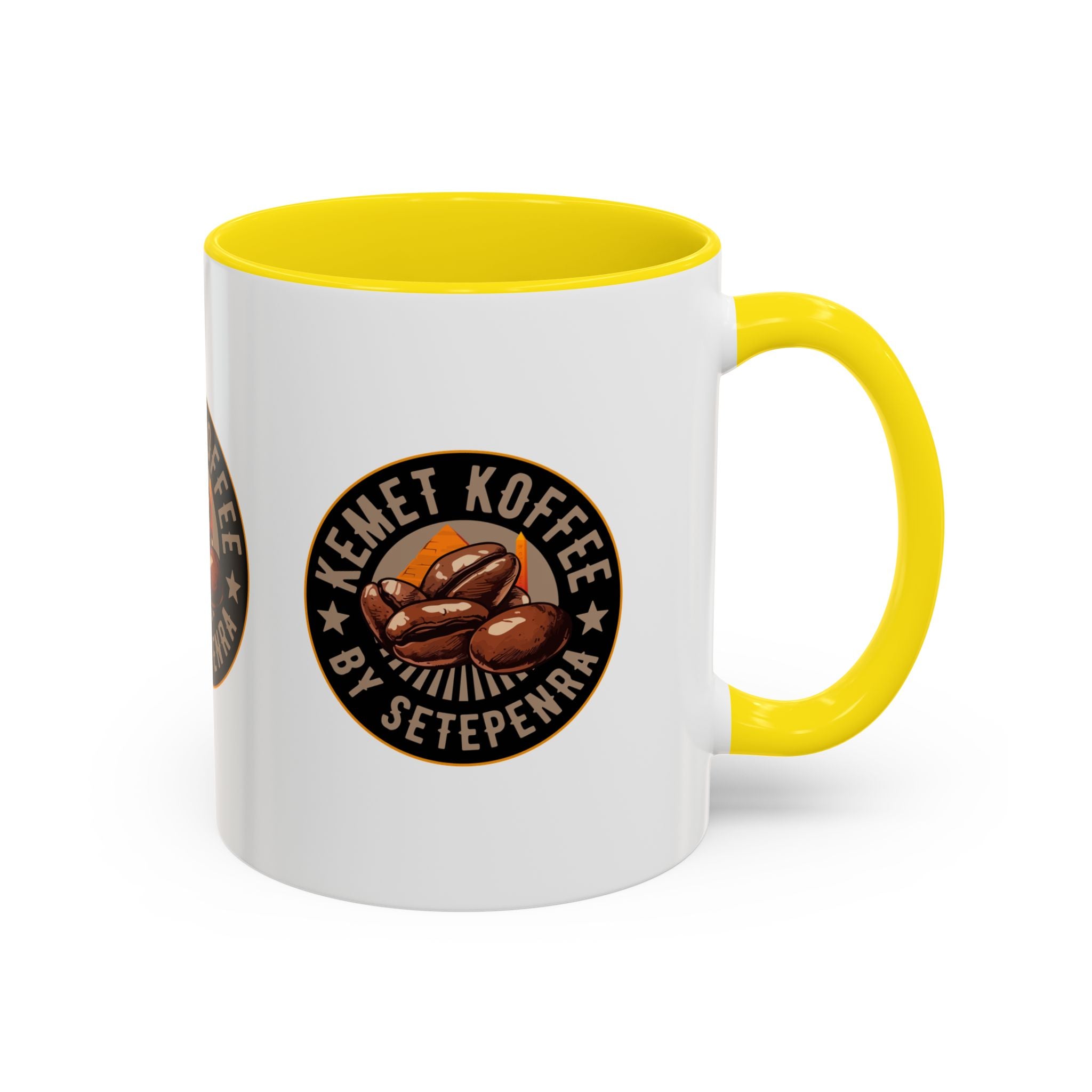 Kemet Koffee By Setepenra Accent Coffee Mug, 11oz, 15oz (Various Colors)