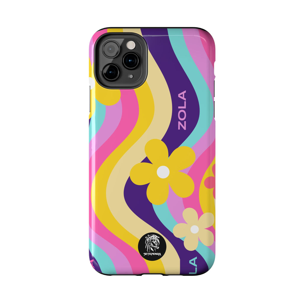 Zola Tough Phone Case (For iPhone, Galaxy & More) - Purple Wave