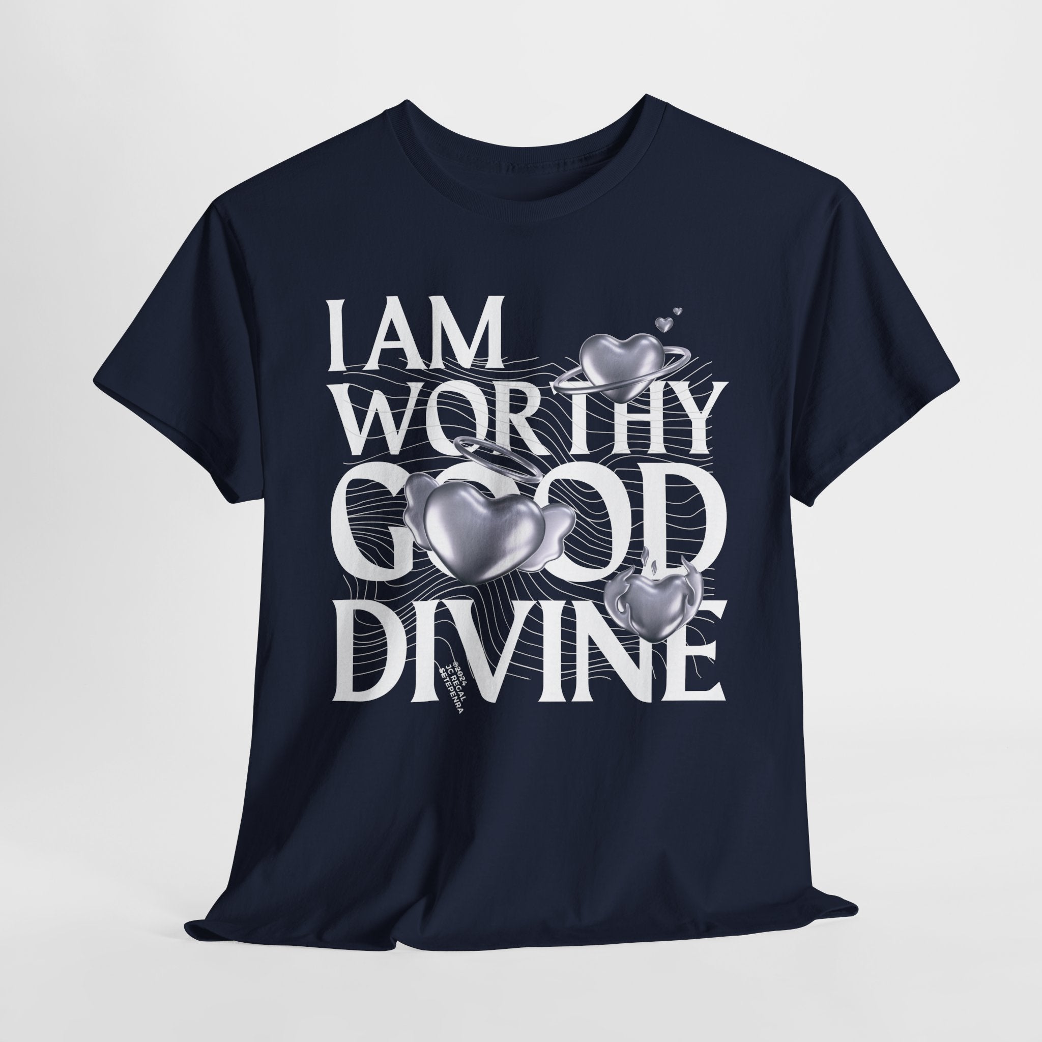 I AM WORTHY GOOD DIVINE Unisex Heavy Cotton Tee