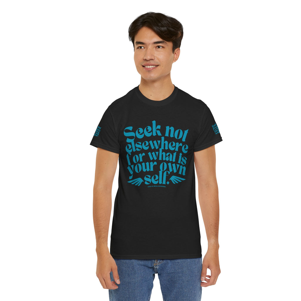 Seek Not Elsewhere (Aqua Edition) Unisex Heavy Cotton Tee