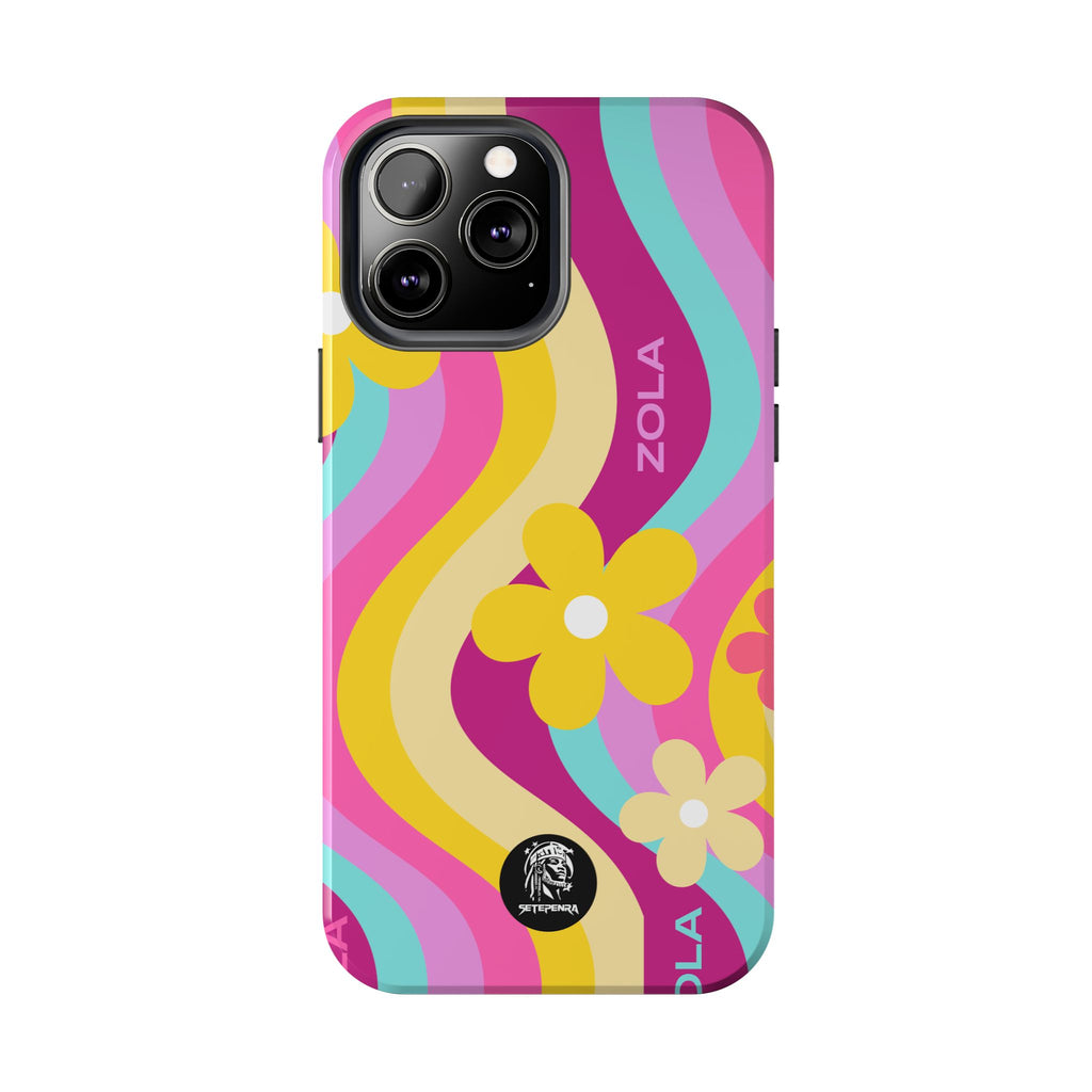 Zola Tough Phone Case (For iPhone, Galaxy & More) - Pink Wave