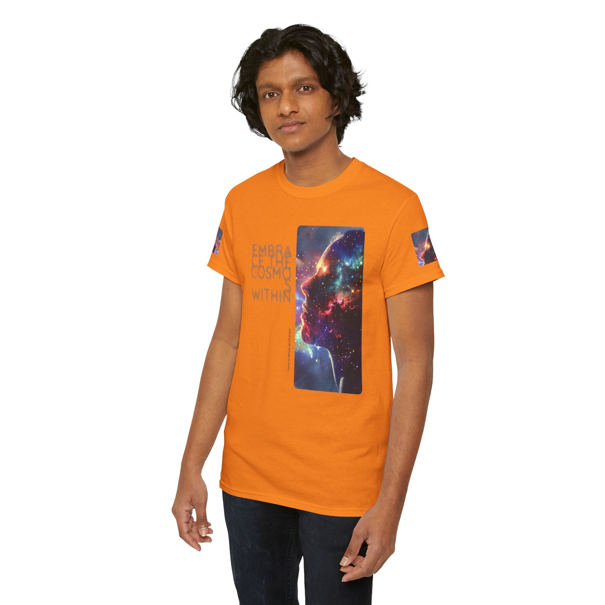 Embrace The Cosmos Within Unisex Heavy Cotton Tee