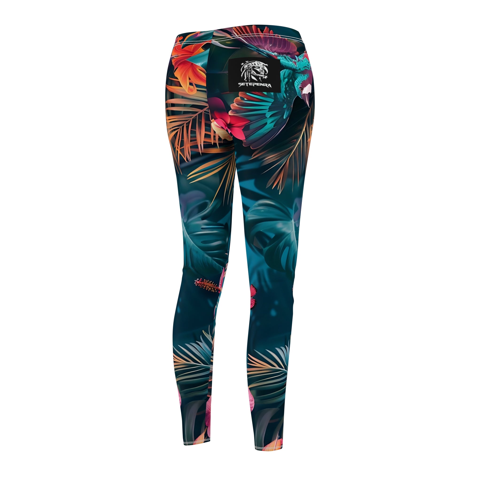 Tropican Retreat (Scene 4) Women's Cut & Sew Casual Leggings SETEPENRA All Over Prints.