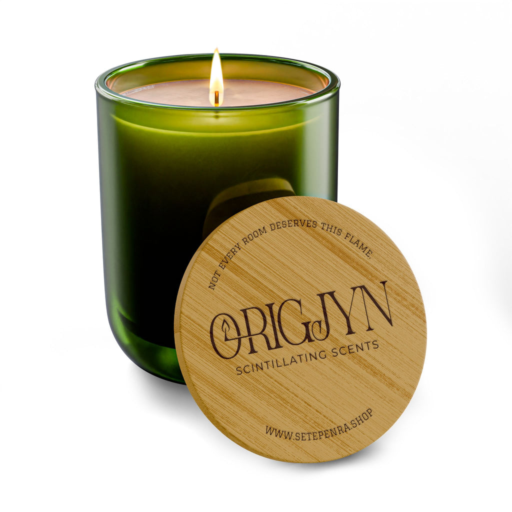 Origjyn Scintillating Scents Bamboo Lid Aromatherapy 14oz Scented Soy Candle