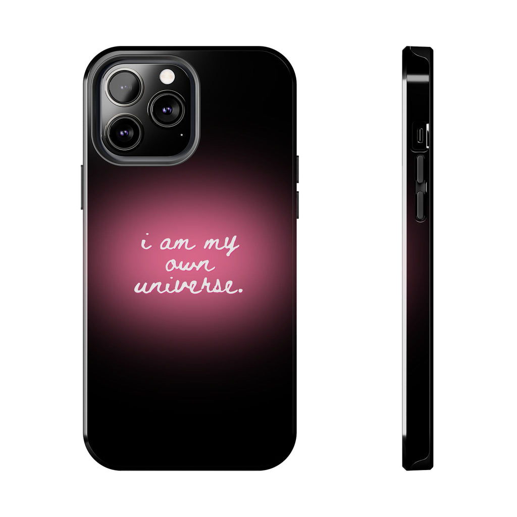 I Am My Own Universe — Pink Glow Protective Cover Tough Phone Case