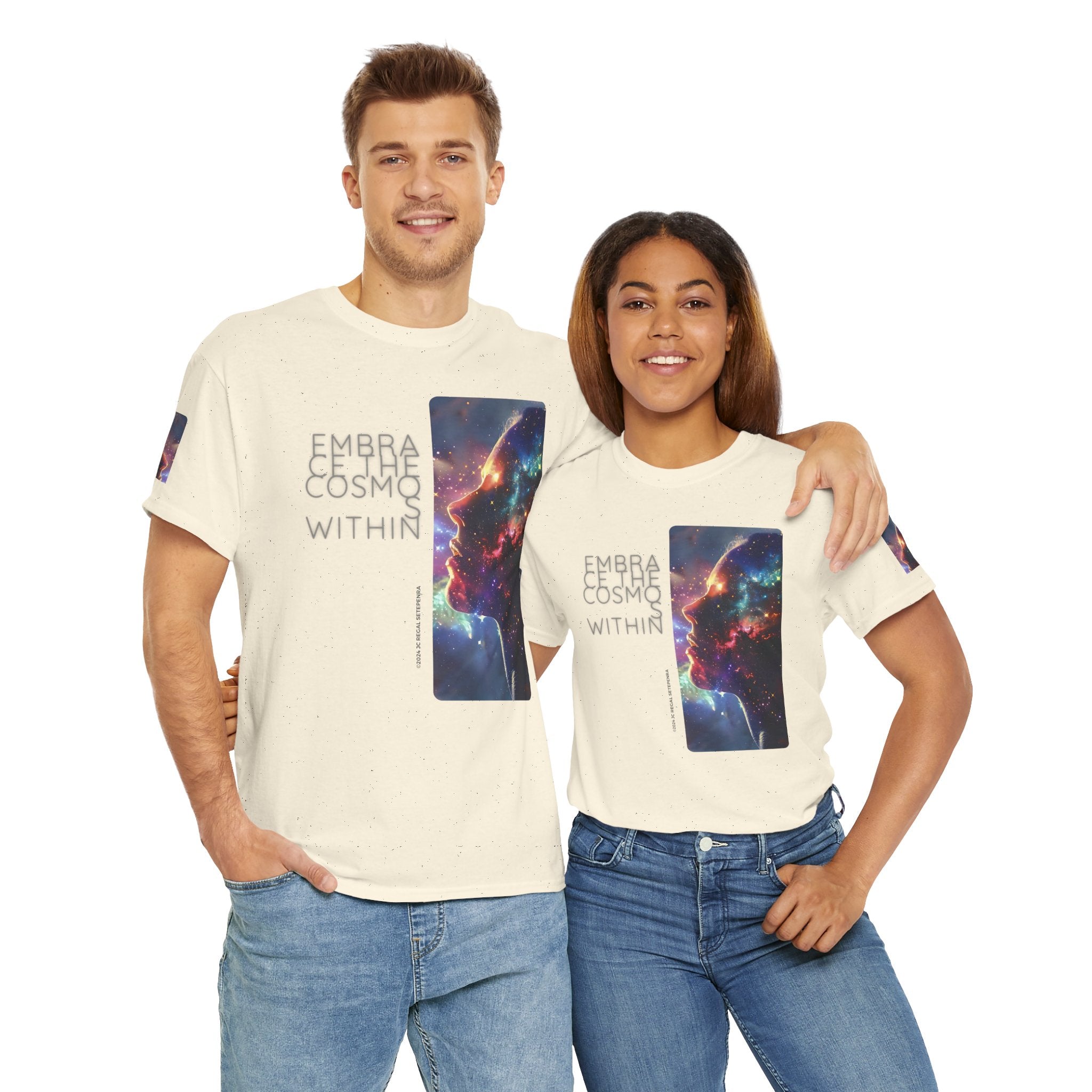 Embrace The Cosmos Within Unisex Heavy Cotton Tee