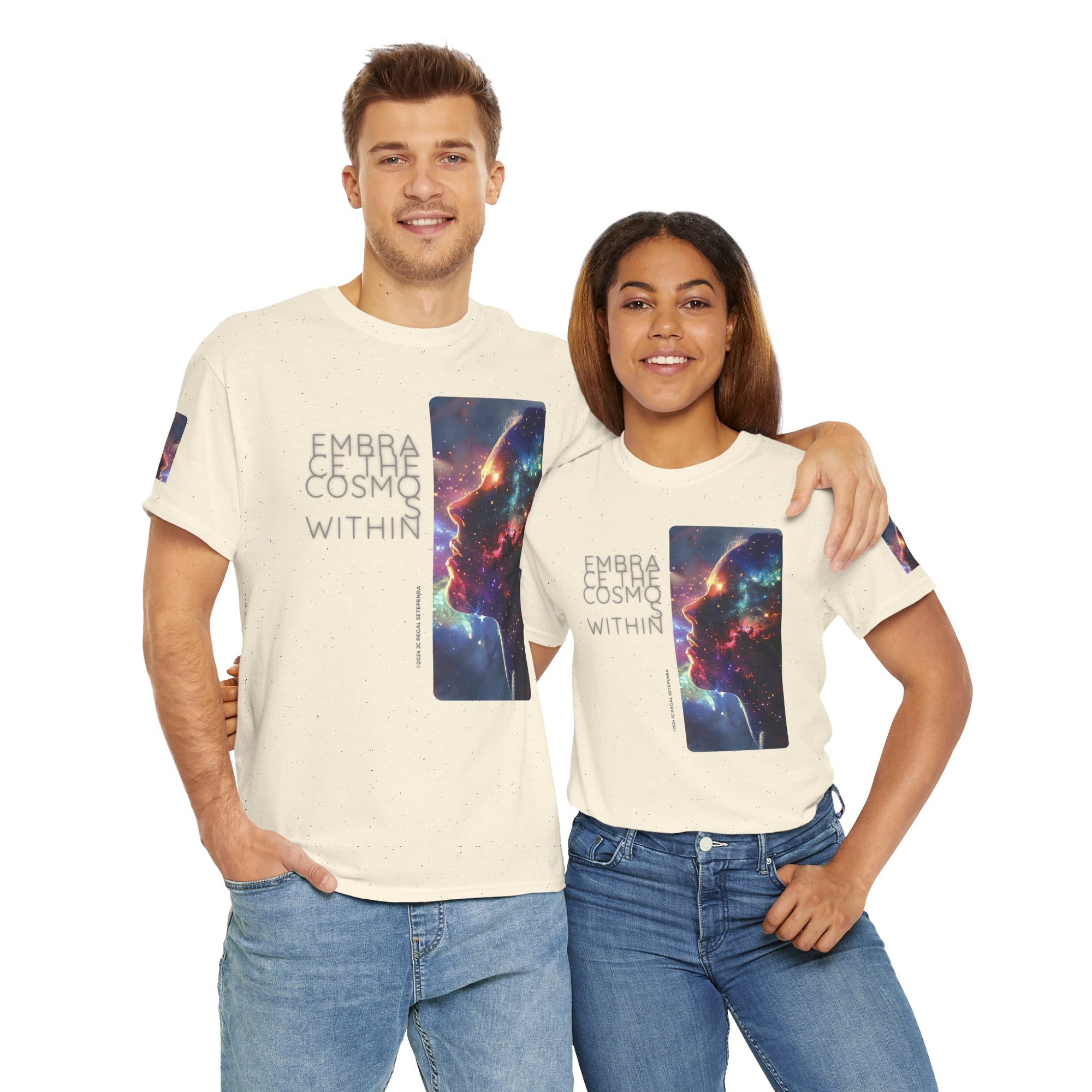 Embrace The Cosmos Within Unisex Heavy Cotton Tee