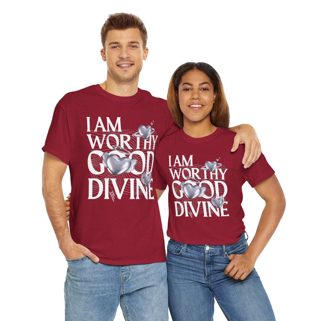 I AM WORTHY GOOD DIVINE Unisex Heavy Cotton Tee