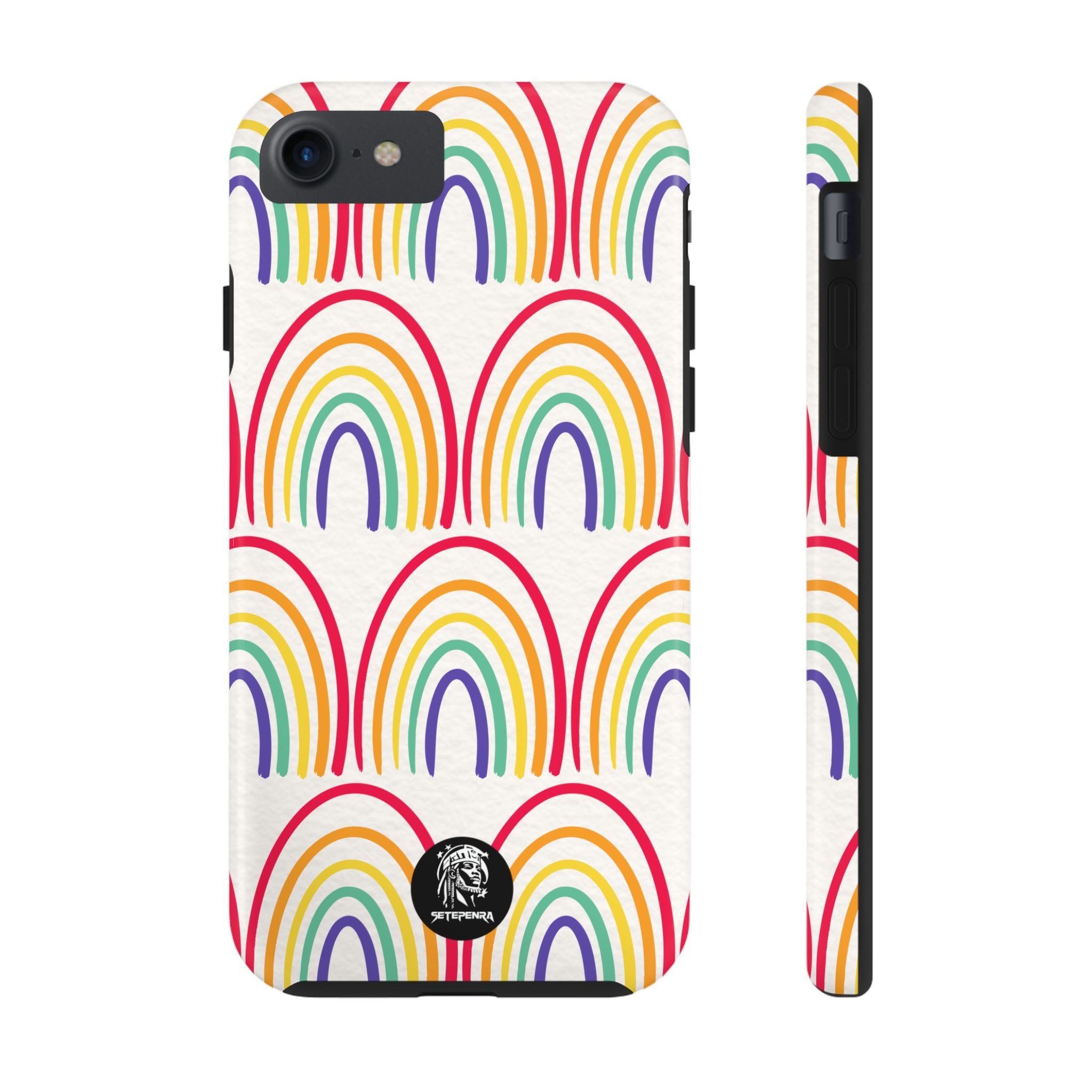Retro Rainbow Tough Phone Case (For iPhone, Galaxy & More) SETEPENRA Phone Case.