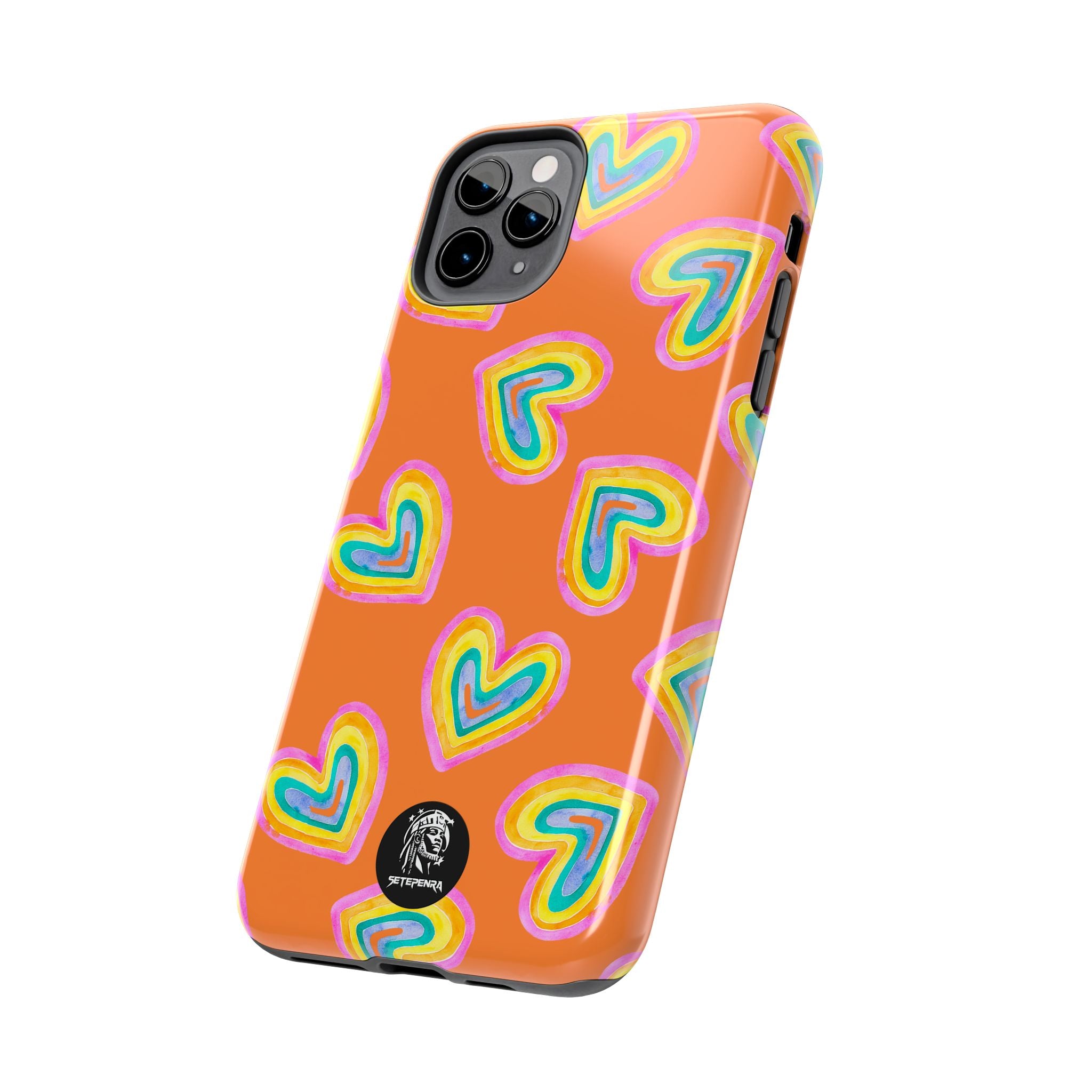 Rainbow Heart Tough Phone Case (For iPhone, Galaxy & More) - Crusta