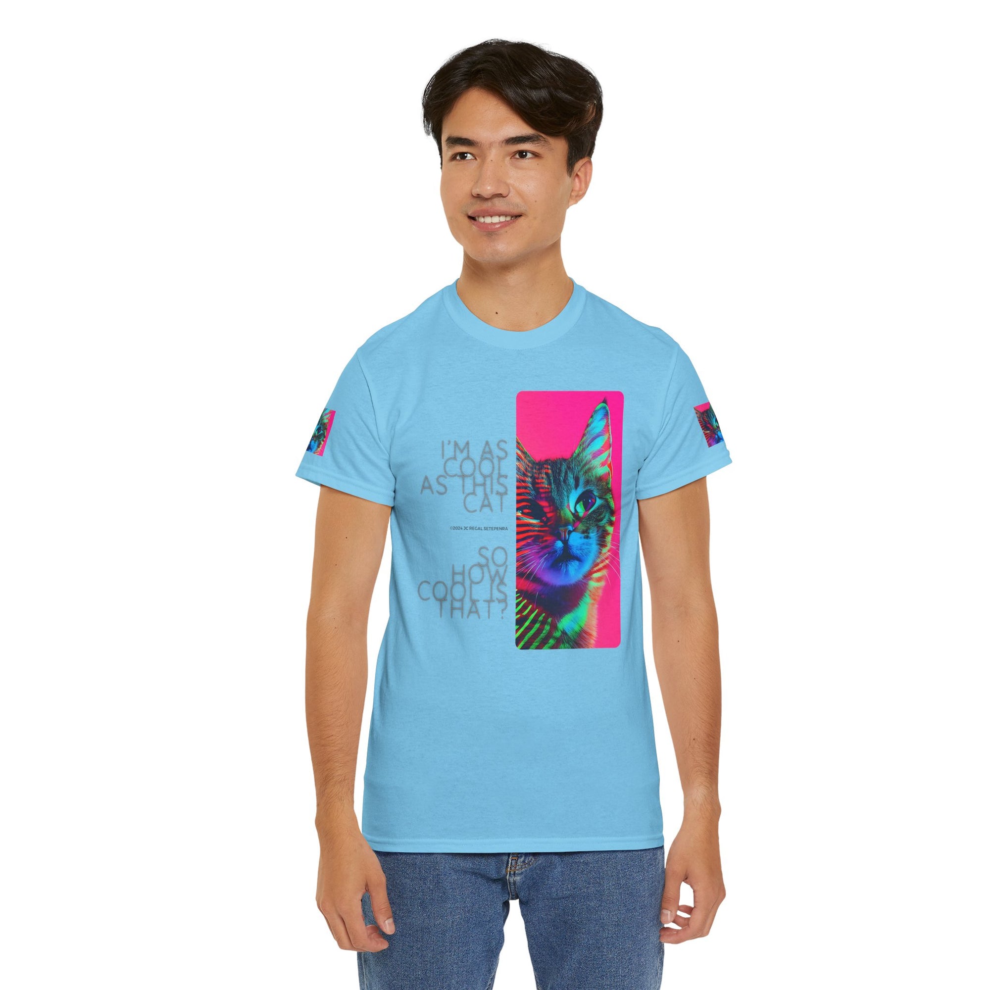 Cool Cat (Whiskers 2) Unisex Heavy Cotton Tee