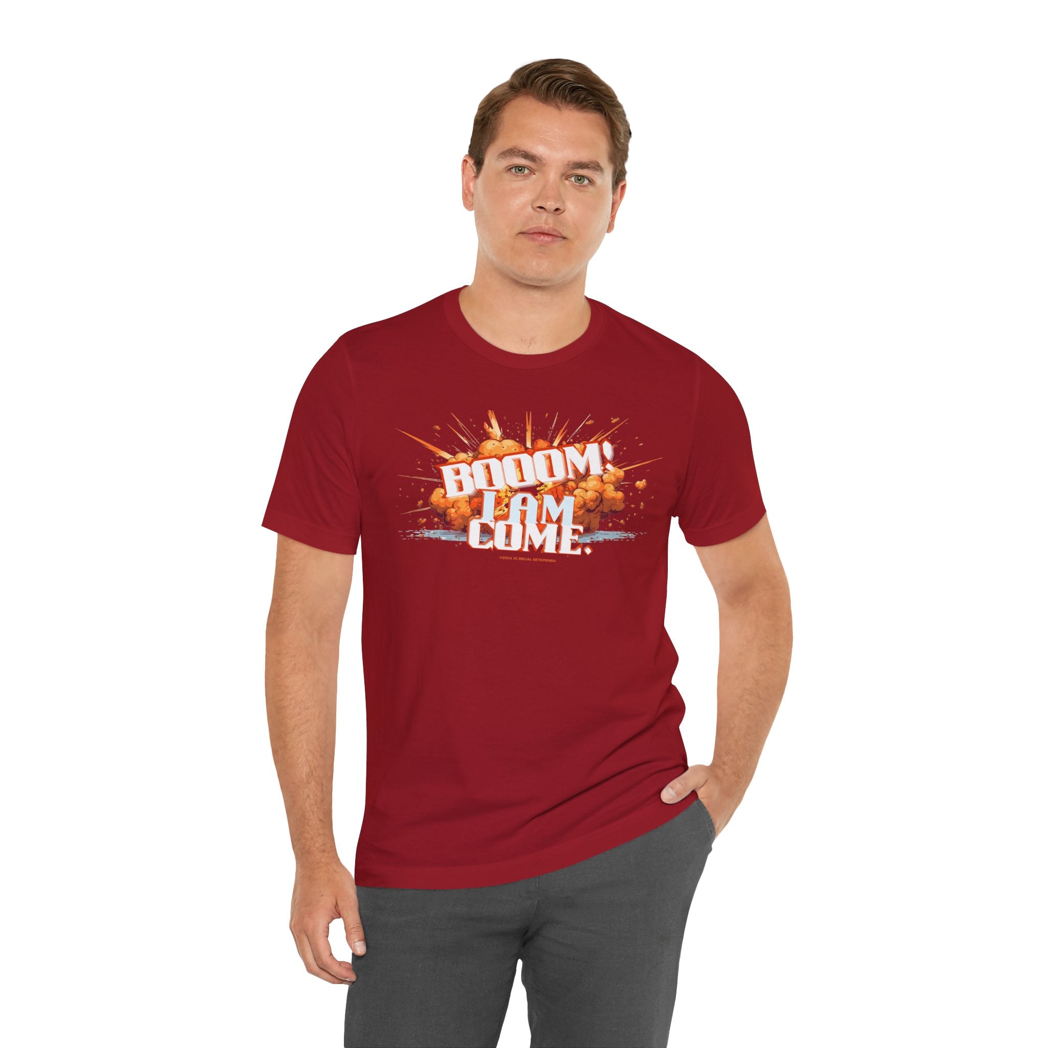 BOOOM! I AM COME Unisex Jersey Short Sleeve Tee