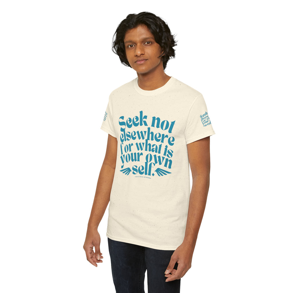 Seek Not Elsewhere (Aqua Edition) Unisex Heavy Cotton Tee